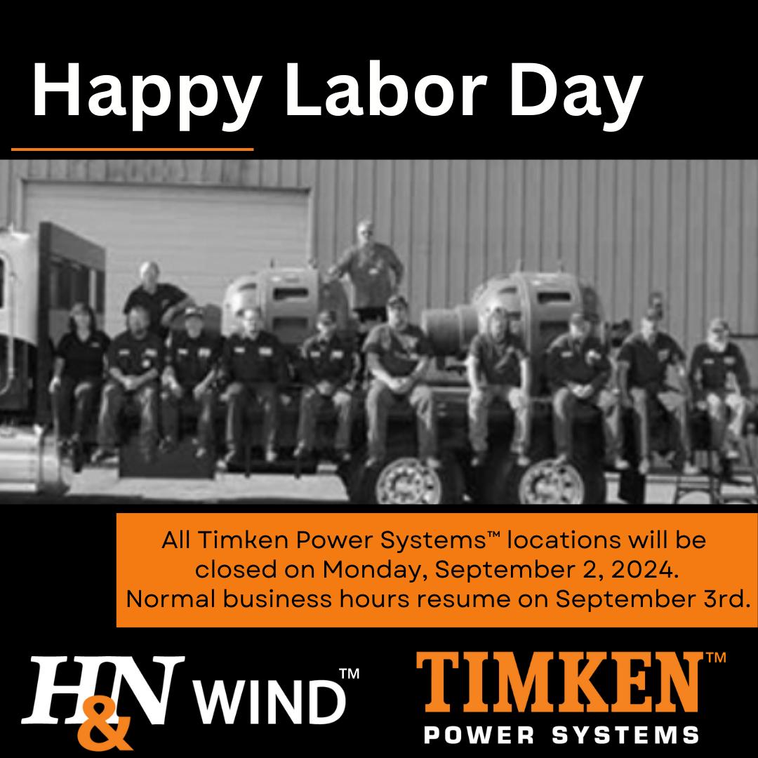 In observance of Labor Day, all... - H & N Wind Services | Facebook