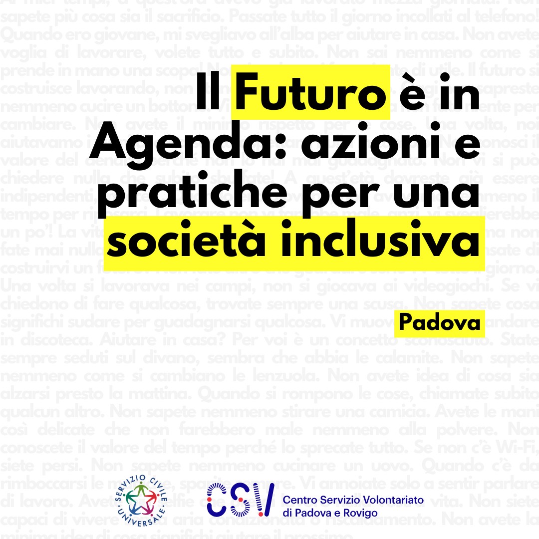 Stai pensando di fare Servizio... - CSV di Padova e Rovigo | Facebook