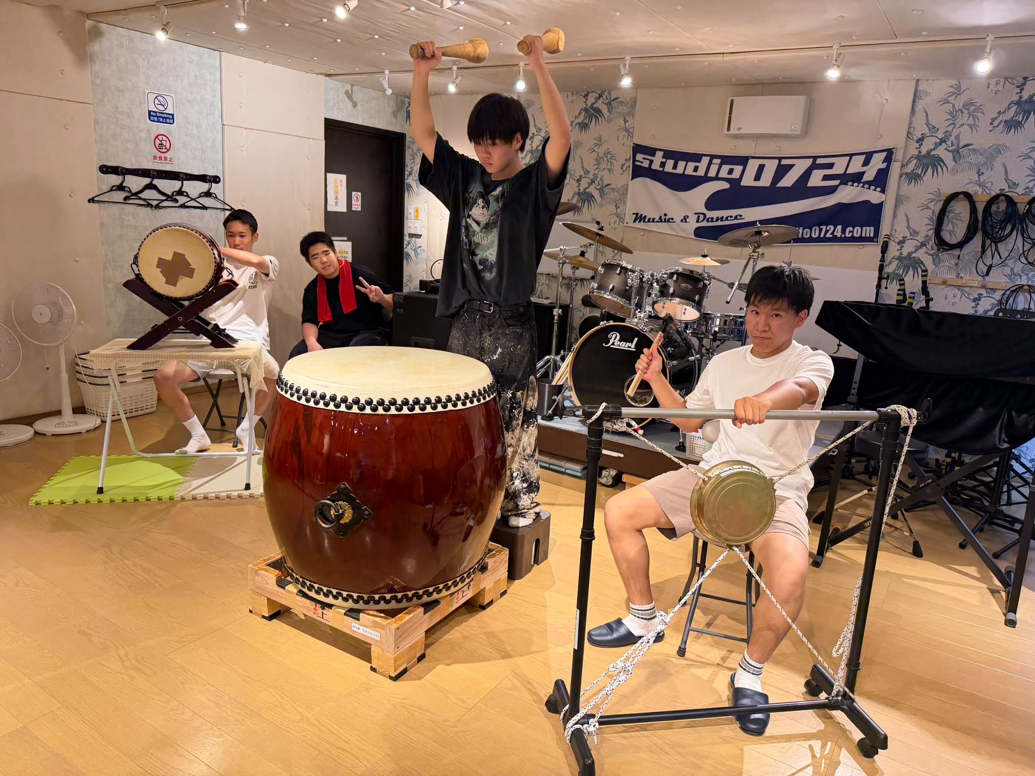 だんじり鳴物（和太鼓）練習場＜スタジオ0724＞ | Nagose Osaka
