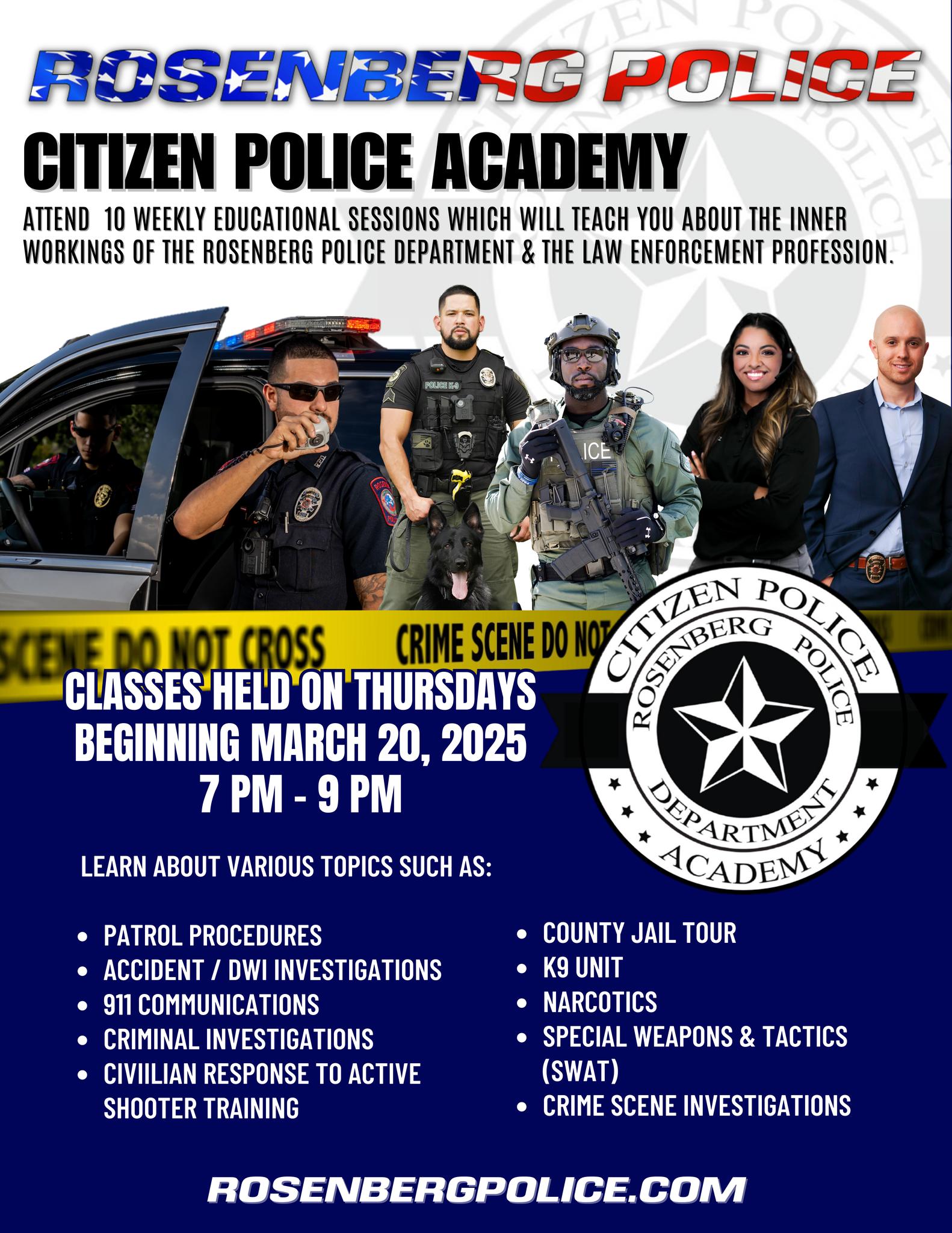 Get a behind the scenes look at the... - Rosenberg Police | Facebook