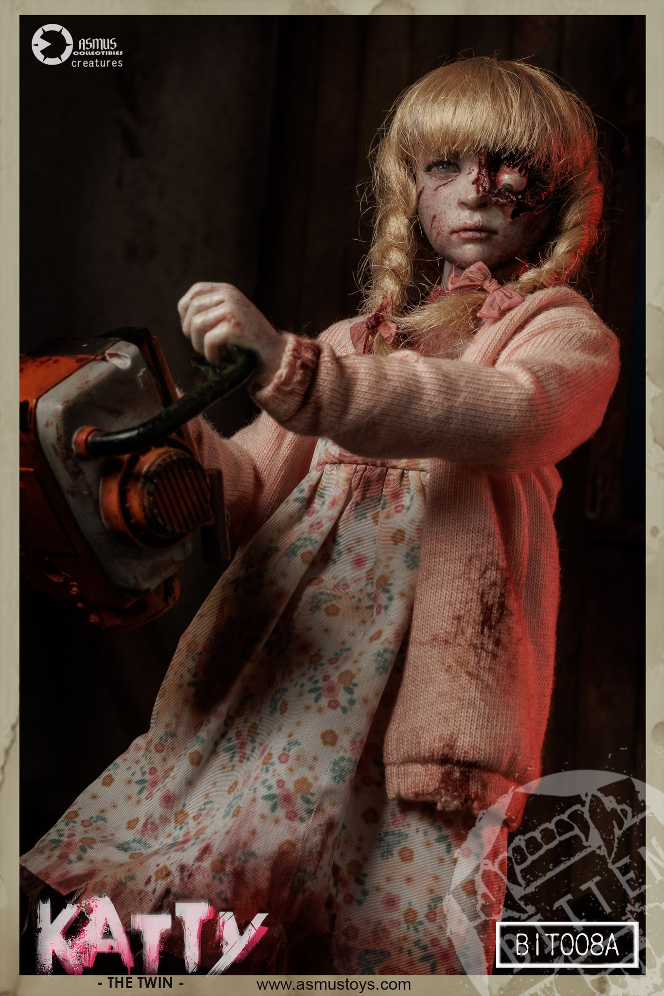 Asmus Toys' zombie girl Katty action figure