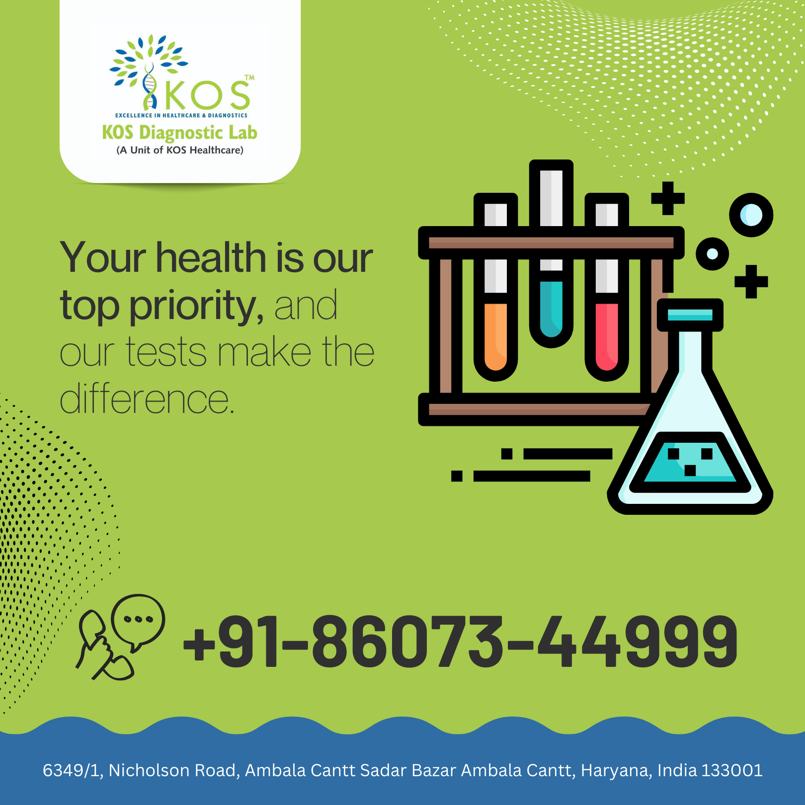 KOS Diagnostic Lab | Sadar Bazar Ambala Canttonment