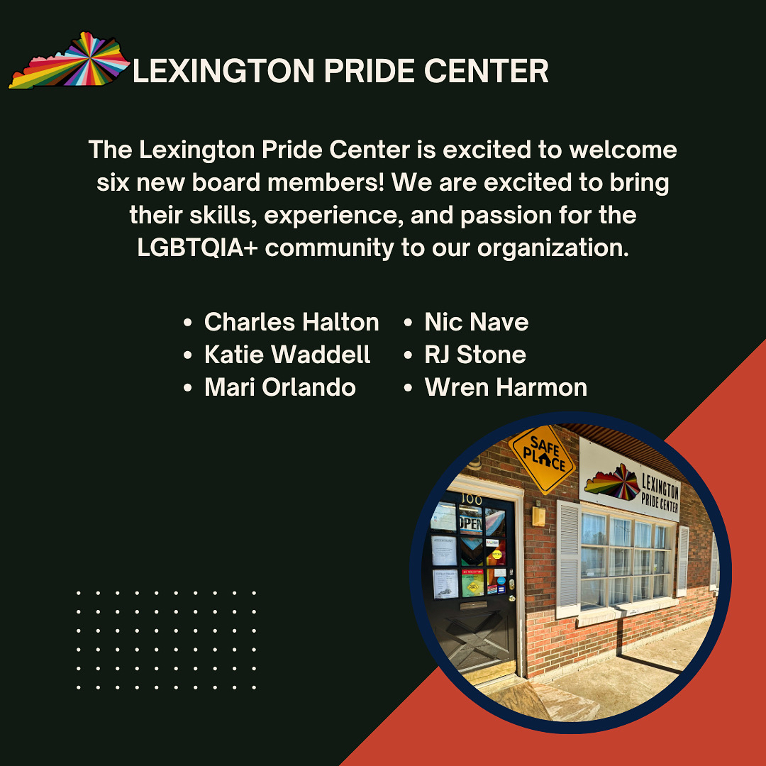 Lexington - Big welcome to our new Board Members at the Lexington Pride ...