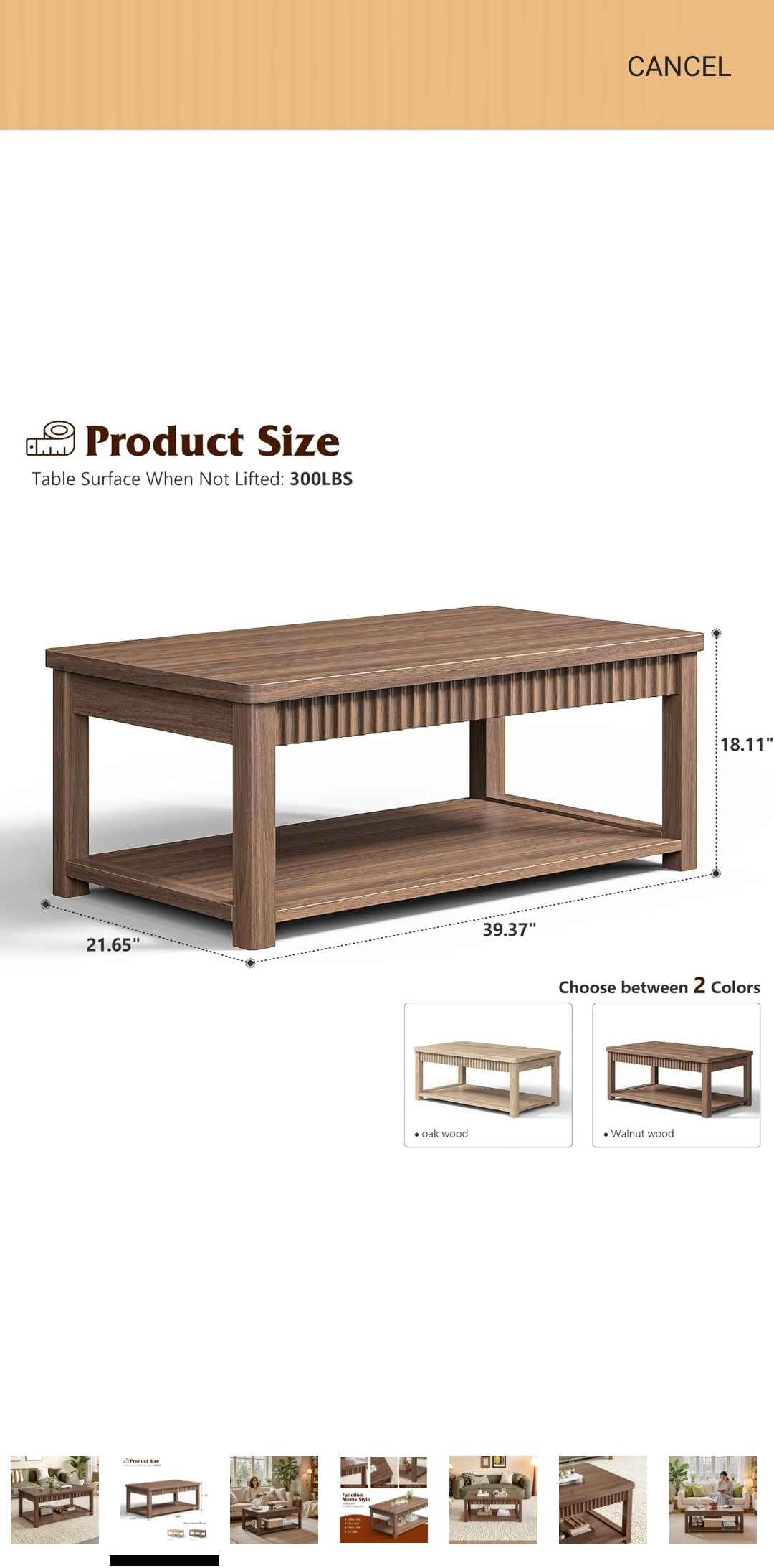 Brand new coffee table i just assembled for sale. If the item is