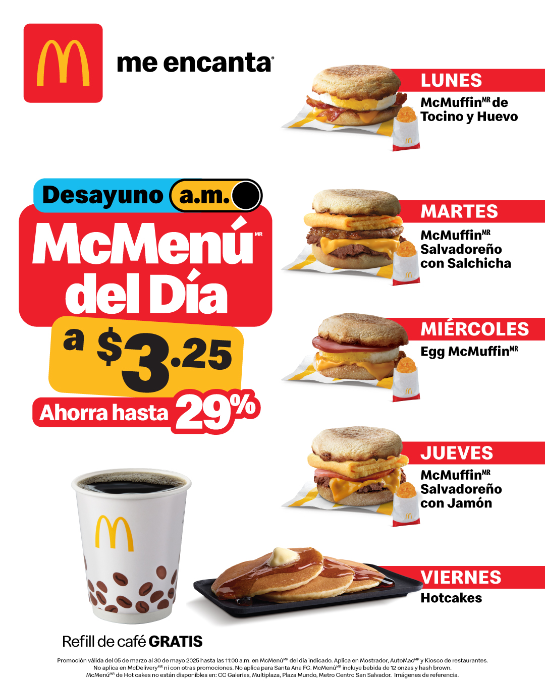 McDonald’s - ¡Tus mañanas ahora saben diferentes! 😋☀️ Elegí de Lunes a ...