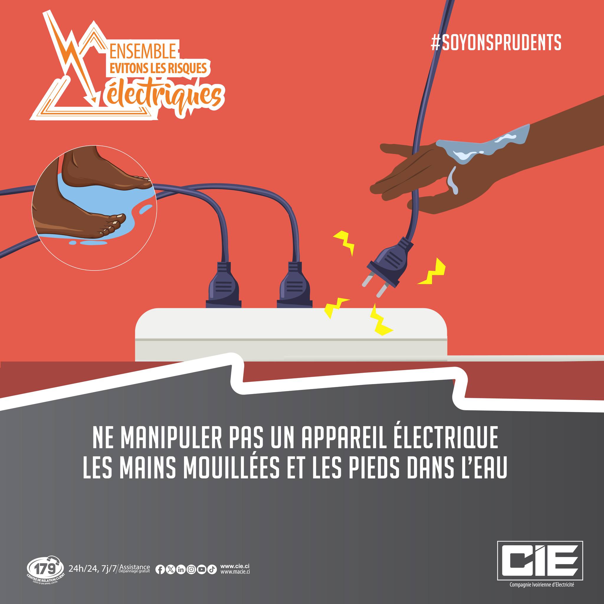 CIE - ⚠️🌊 Danger électrique : un geste simple peut vous sauver la vie ...