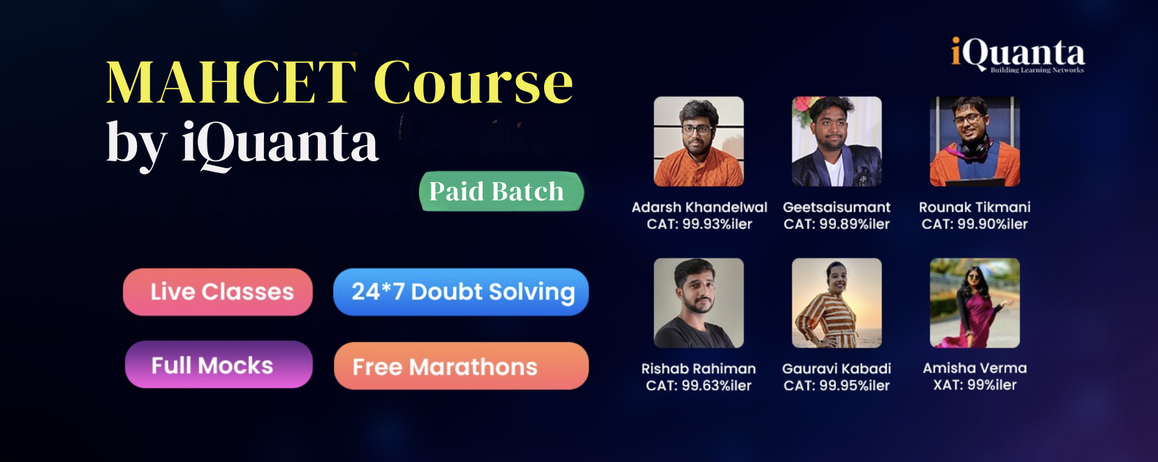 iQuanta MAHCET Course 2024-25 | Facebook