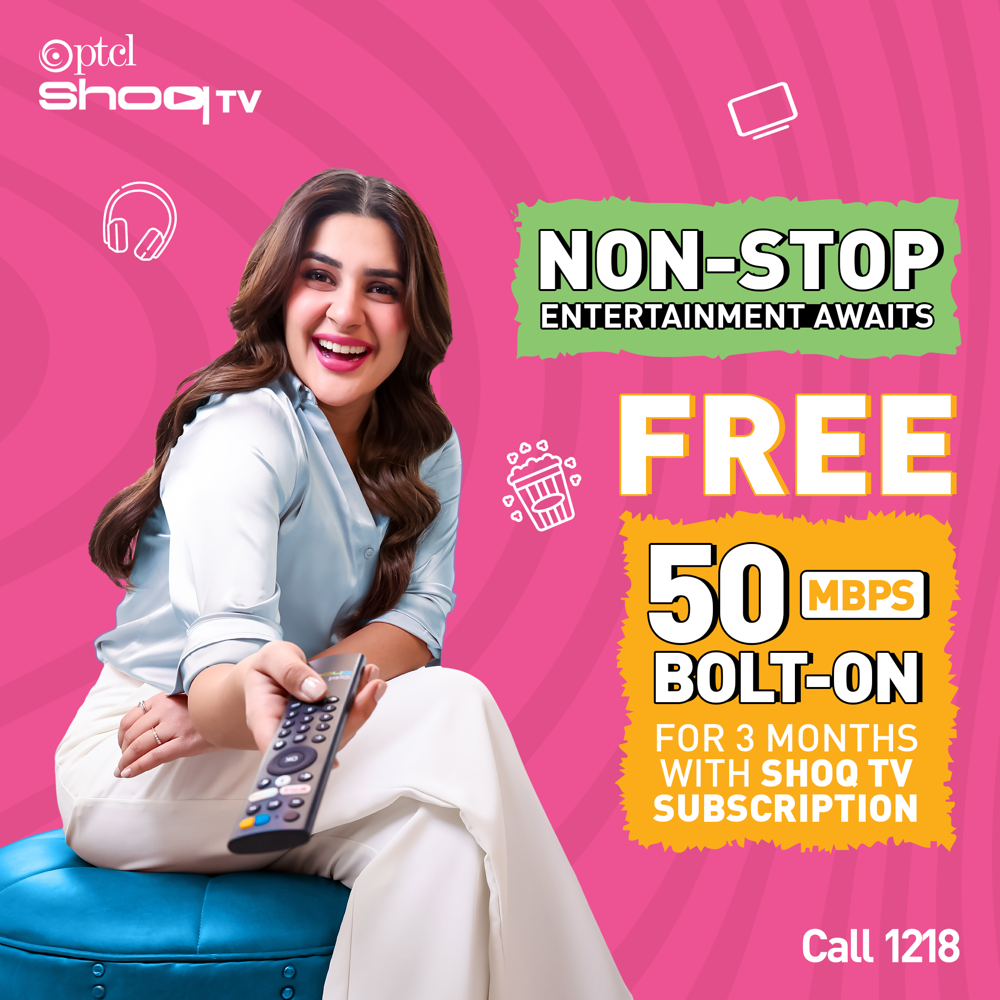 PTCL - Your Entertainment, Supercharged! ⚡ Get FREE 50 Mbps Bolt-On for ...