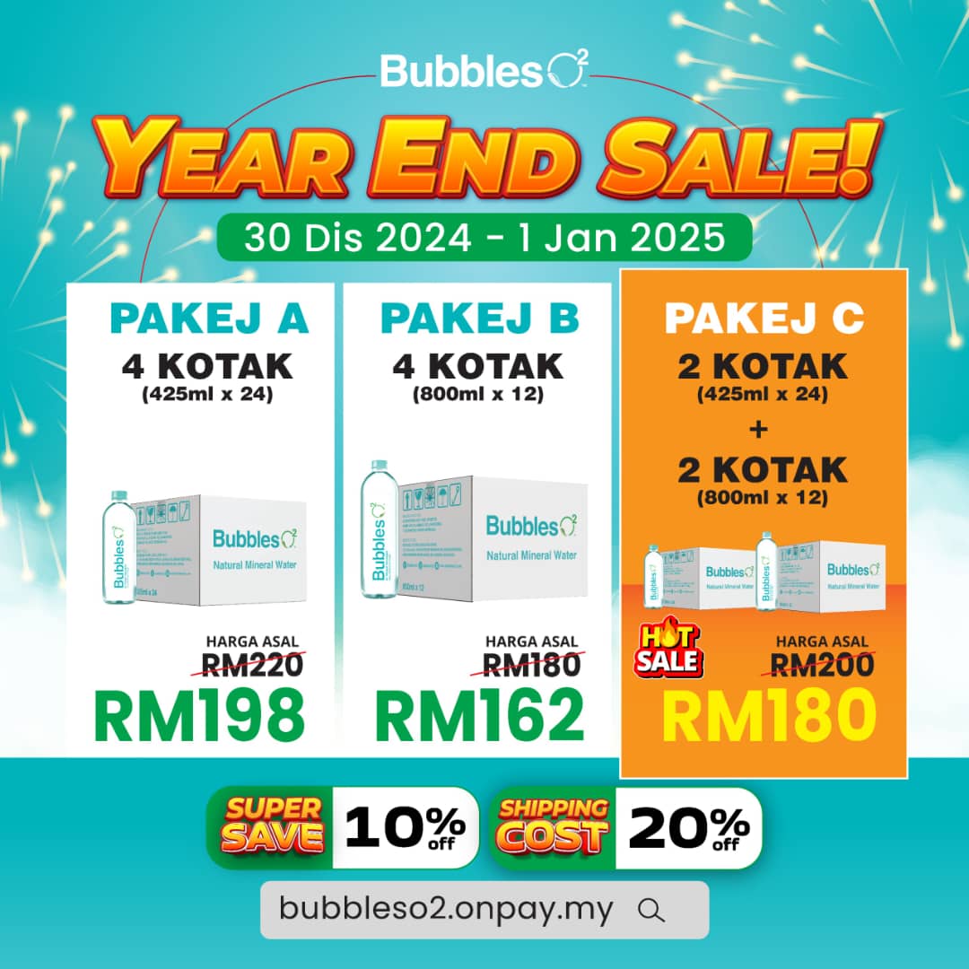 Bubbles O2 HQ - YEAR END SALE Macam yang kitorang... | Facebook