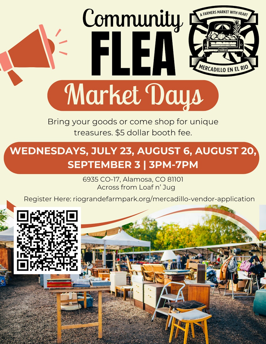 🌟 Community Flea Market Days at the... - Rio Grande Farm Park | Facebook