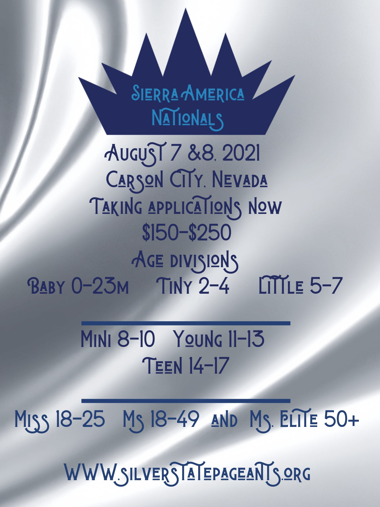 What does $250 entry get at a... - Silver State Pageants | Facebook
