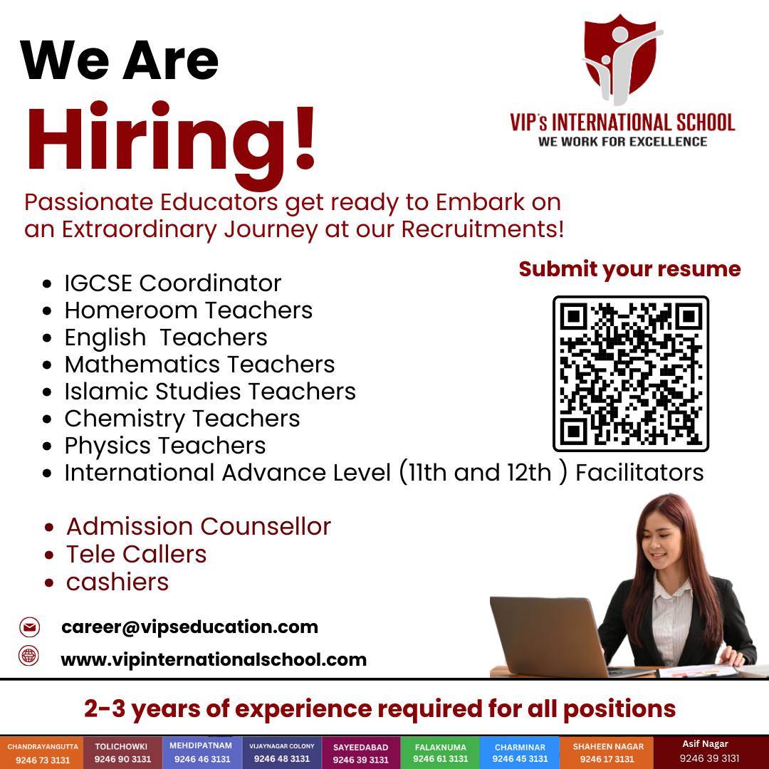 VIP's - VIP's INTERNATIONAL SCHOOL 🌟 WE ARE HIRING TEACHERS 🌟 Are you a ...