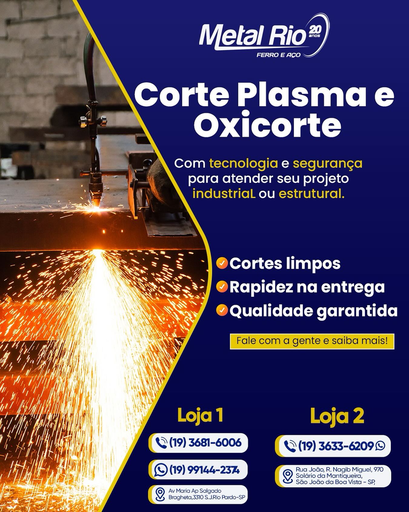 🔥 Corte Plasma e Oxicorte – você... - Metal Rio Ferro e Aço | Facebook