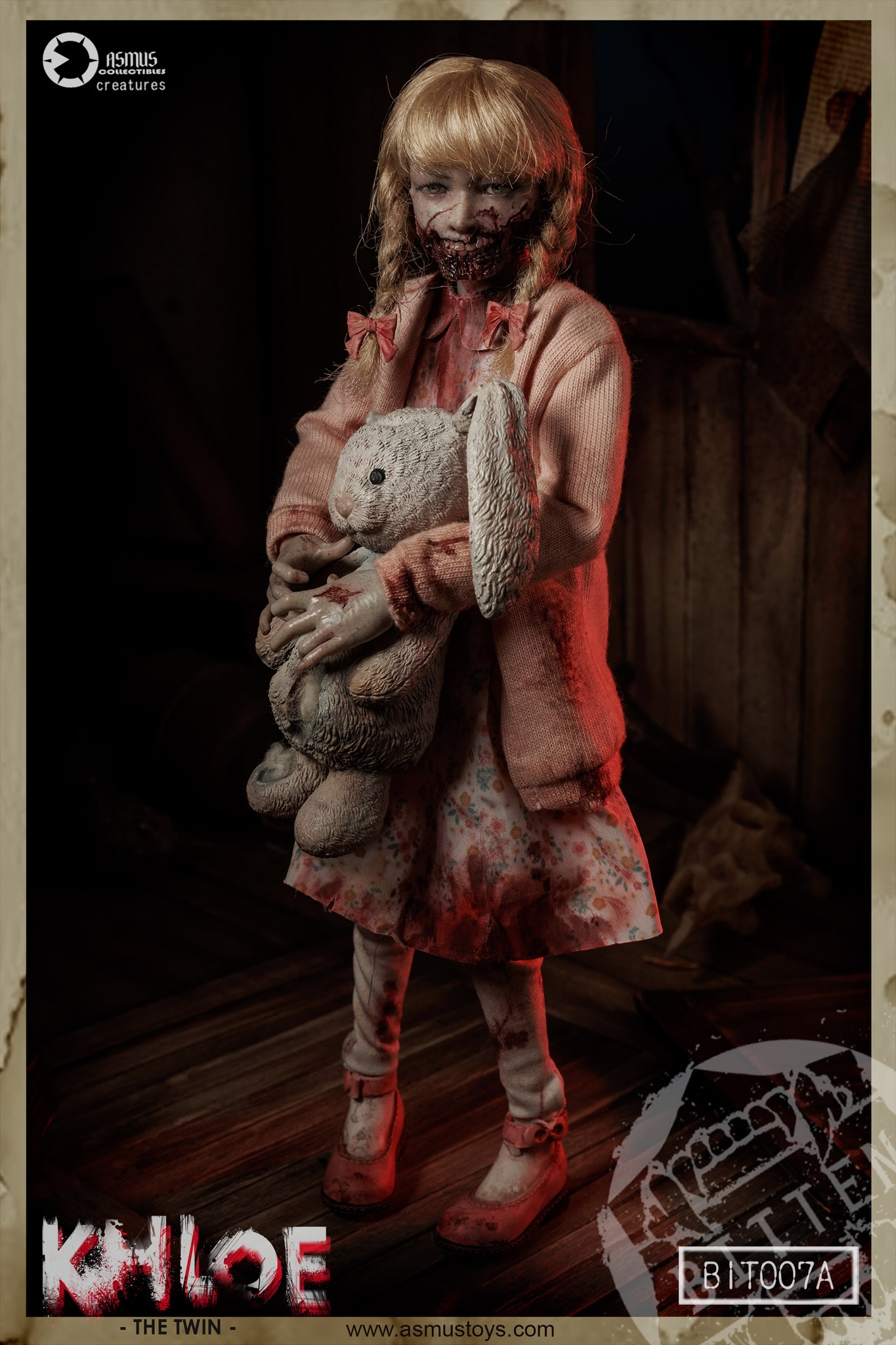 Asmus Toys' zombie girl Katty action figure