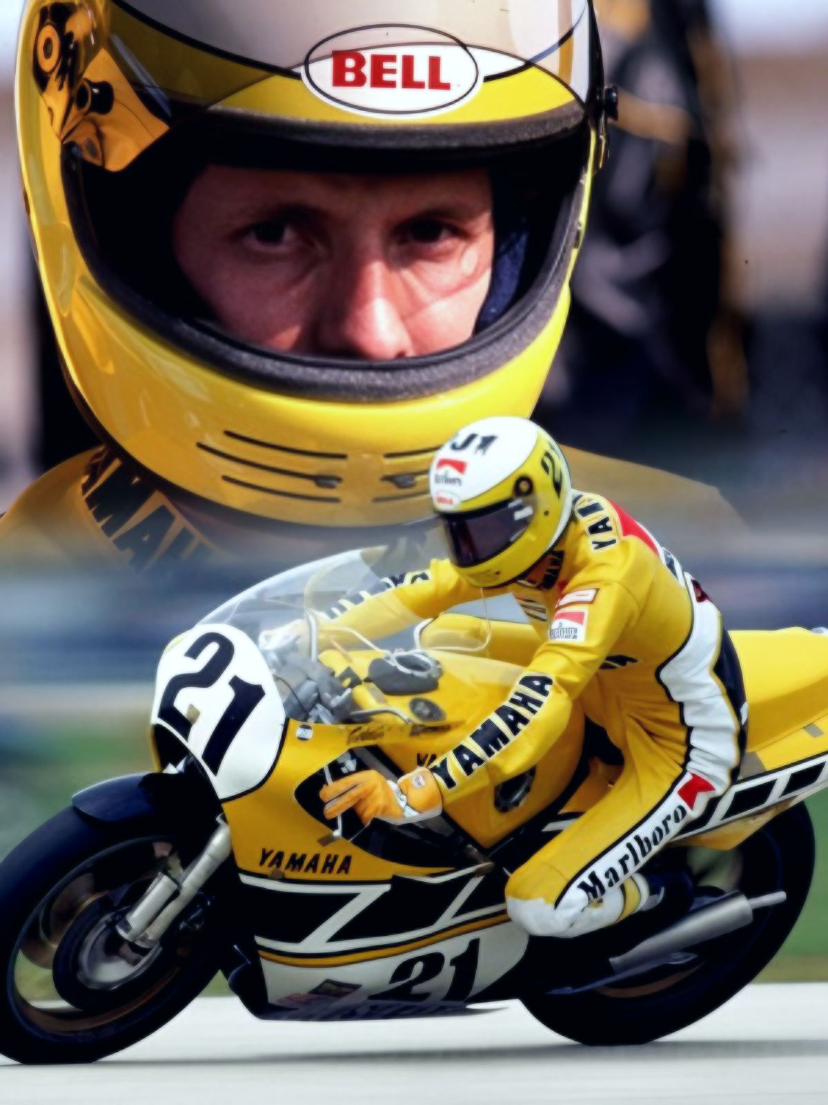 Eddie Lawson leads 1978 Peoria TT National heat race
