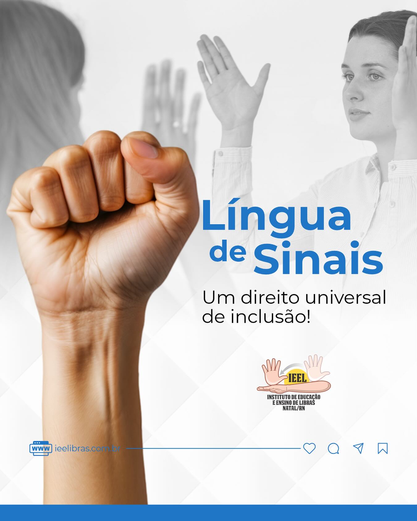 🤟🏼No dia... - IEEL - Instituto de Educação e Ensino de Libras