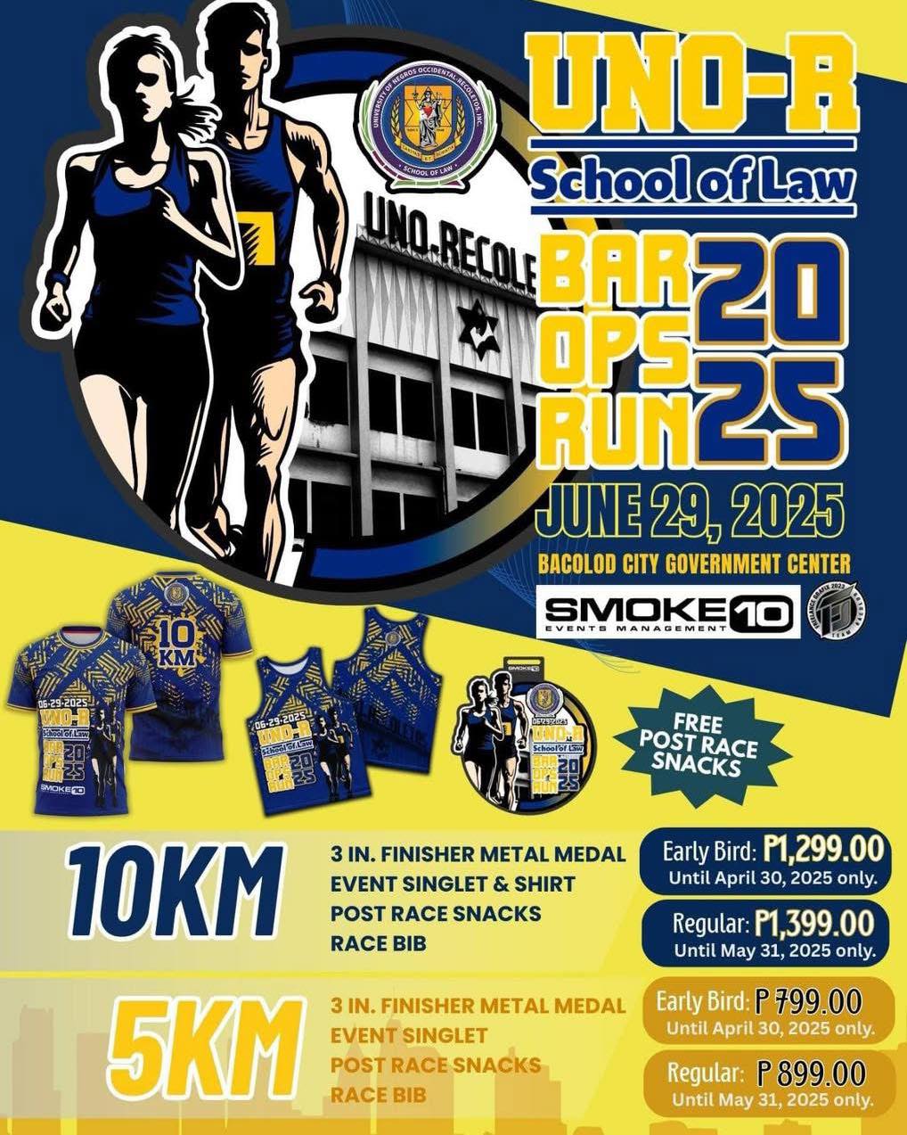 Smoke10 - UNO-R SCHOOL OF LAW ‼️BAR-OPS RUN 2025‼️ 5K | 10K JUNE 29 ...