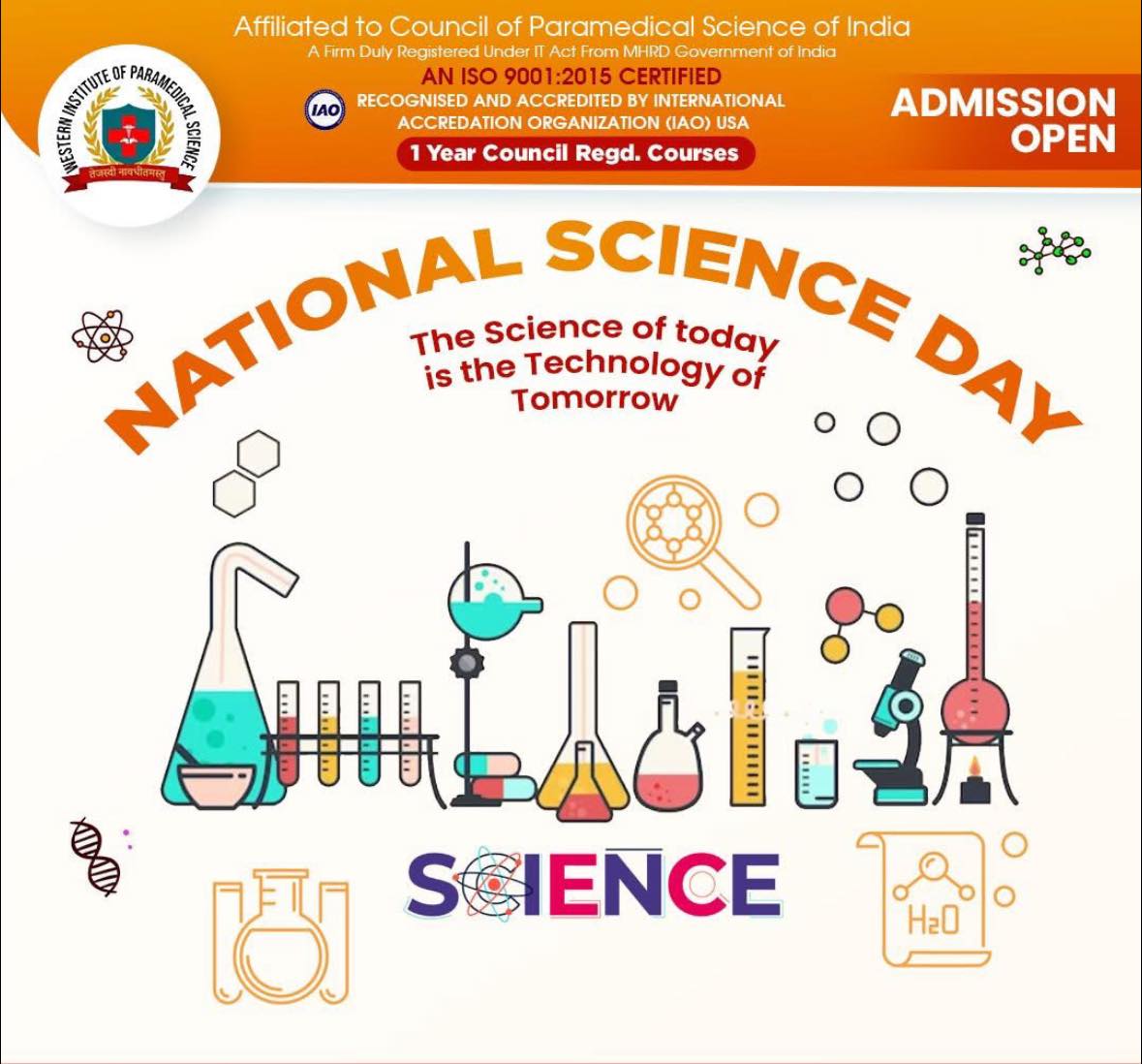 Western - Happy National Science Day! Western Institute Of Paramedical ...