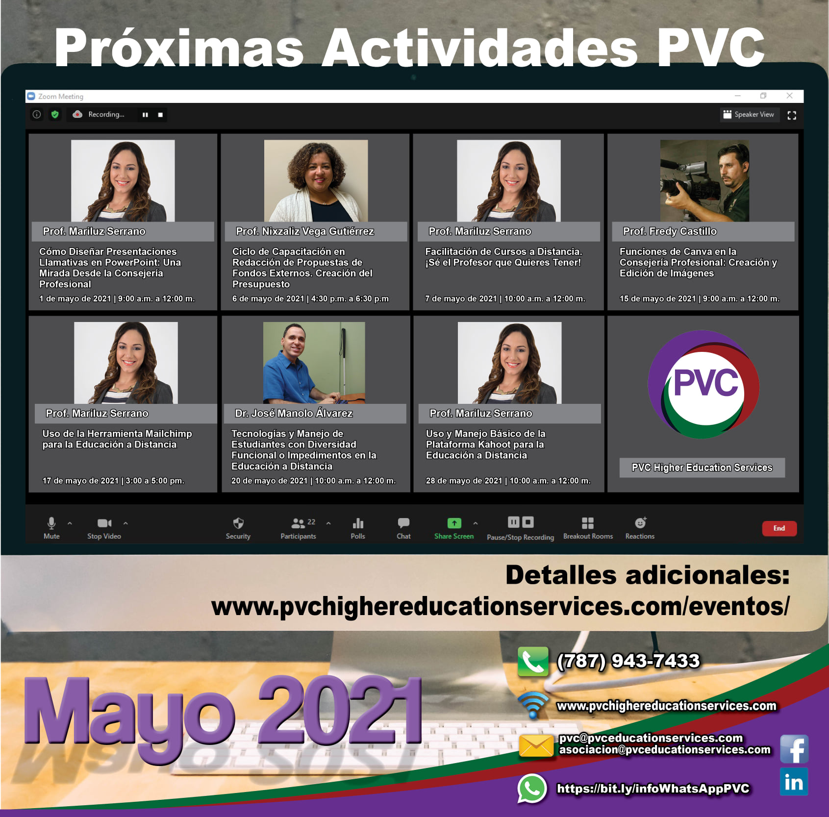 ¡Conoce las actividades de... - PVC Higher Education Services | Facebook
