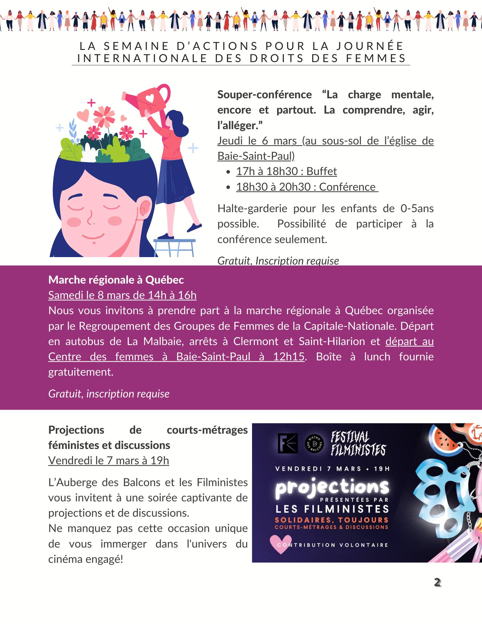 Centre des Femmes de Charlevoix | Baie-Saint-Paul QC