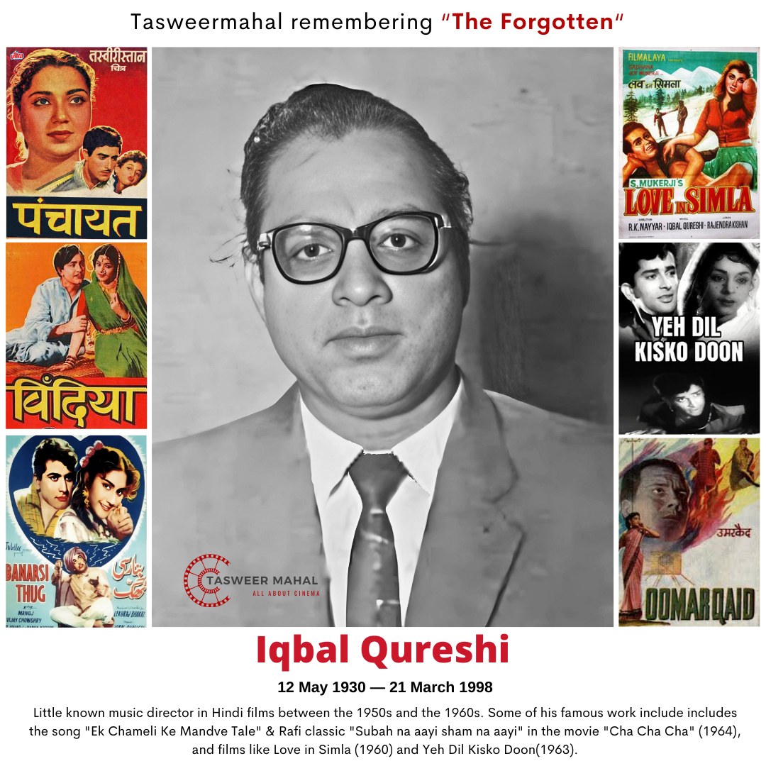 Tasweer - Iqbal Qureshi is a little-known music composer who wrote some ...