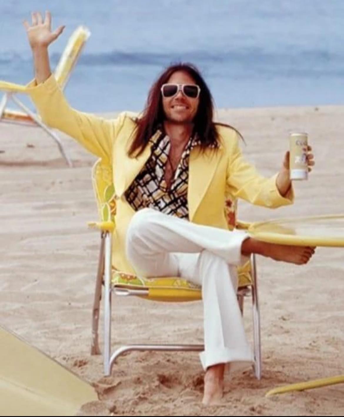 Neil Young photographed during the shoot for the cover of On the