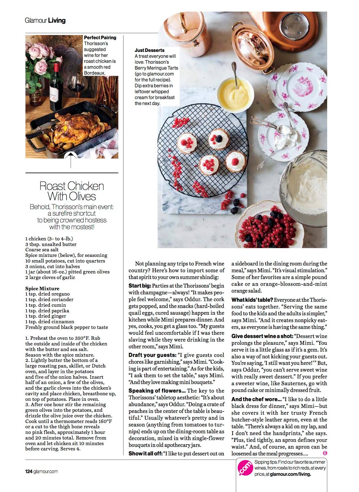 Mimi Thorisson featured in Glamour Magazine USA June issue