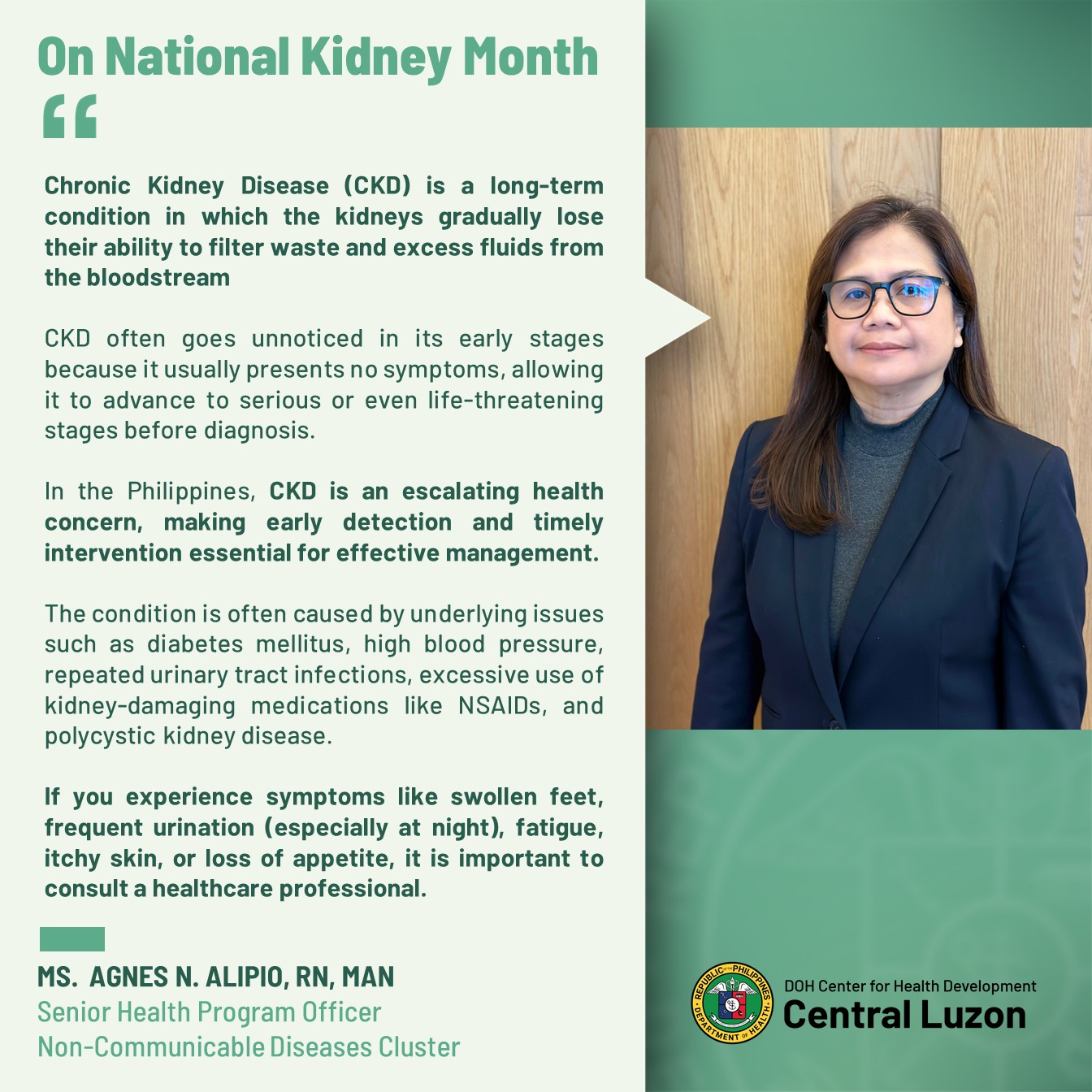 DOH - Chronic Kidney Disease (CKD) is a long-term condition in which ...