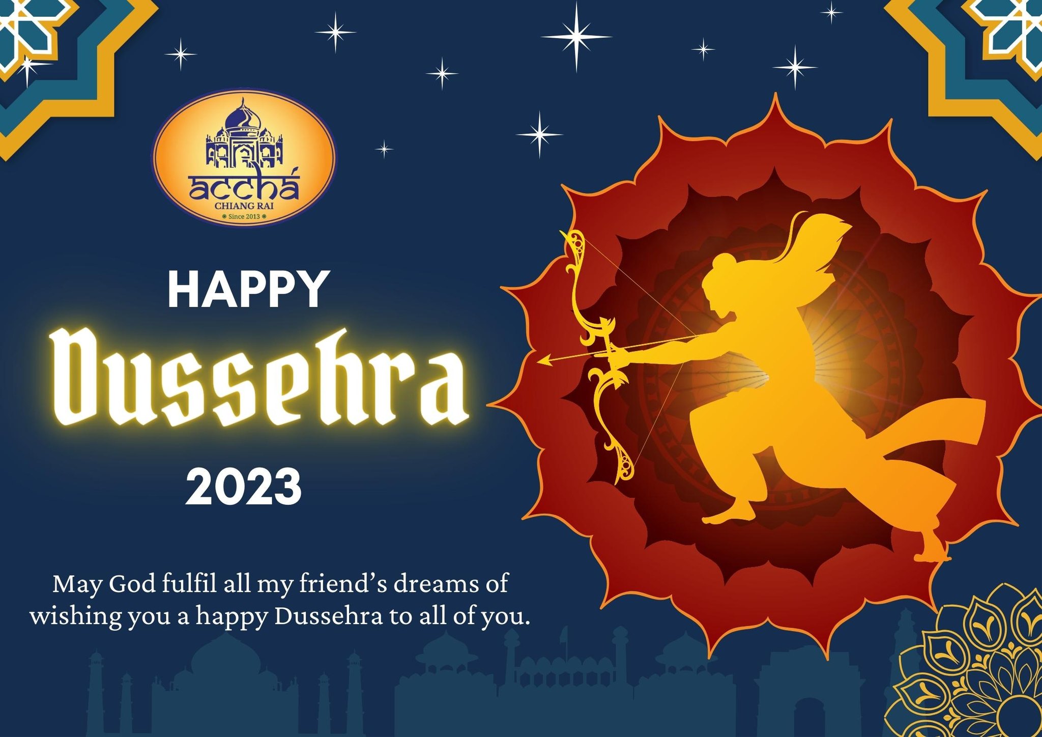 🙏 Happy Dussehra... - Accha Authentic Indian food Chiangrai