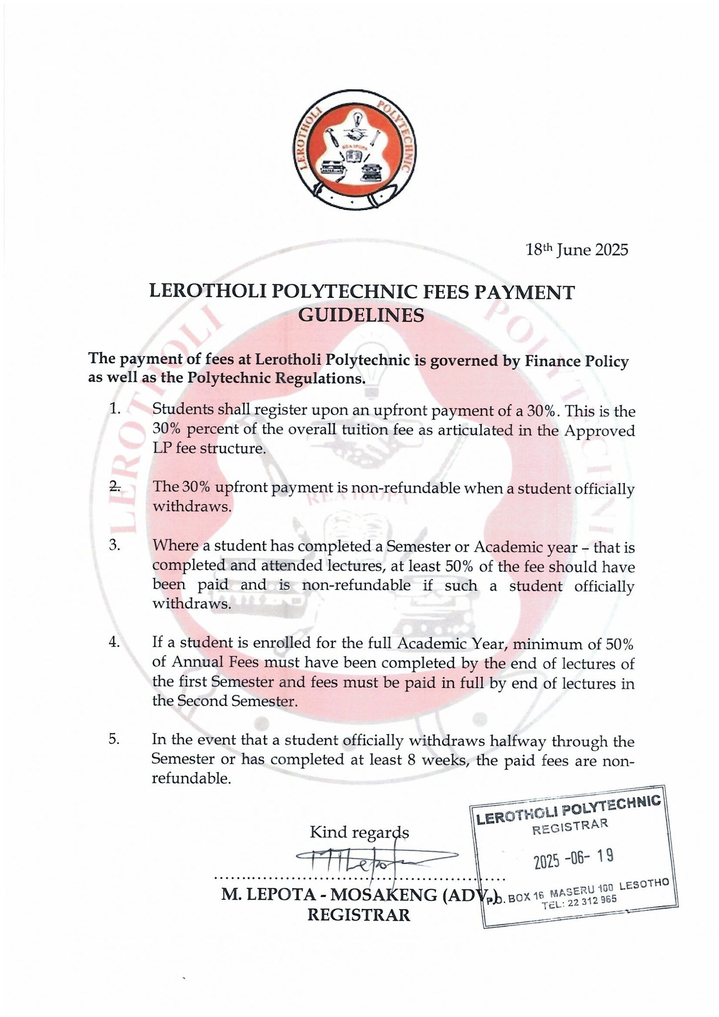 Lerotholi Polytechnic | Maseru