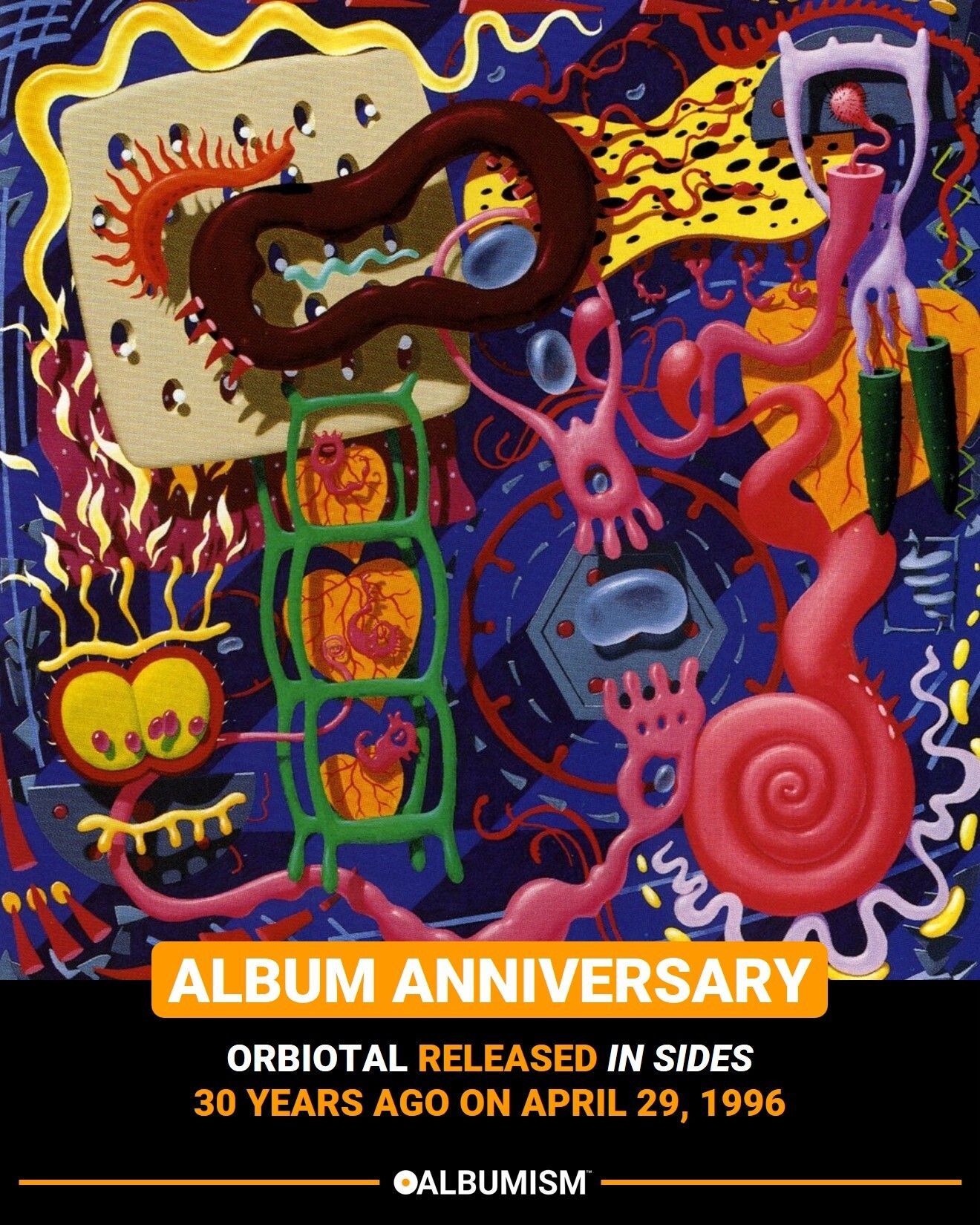 Happy 30th Anniversary to Orbital's fourth studio album 'In Sides