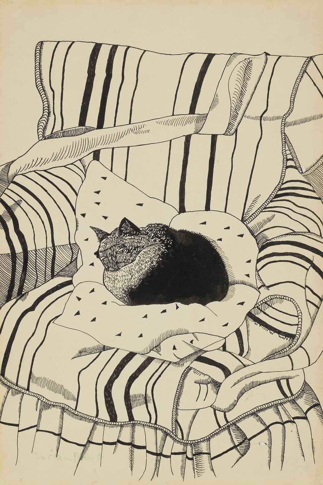 Lucian Freud (1922-2011) The Painter's Room 1944 Bridgeman Art Library