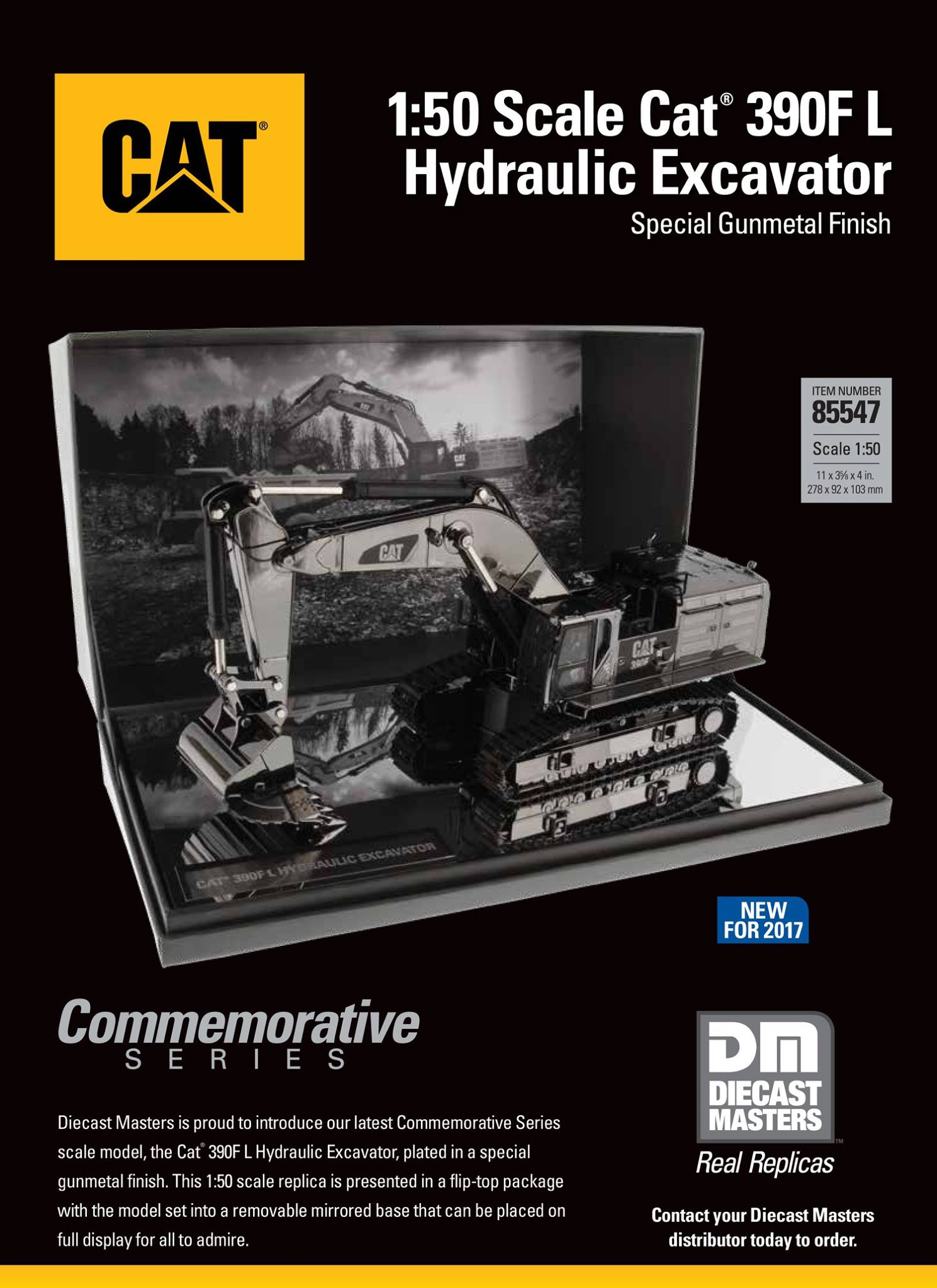 Diecast Masters introduced the Cat 390F L Hydraulic Excavator with 