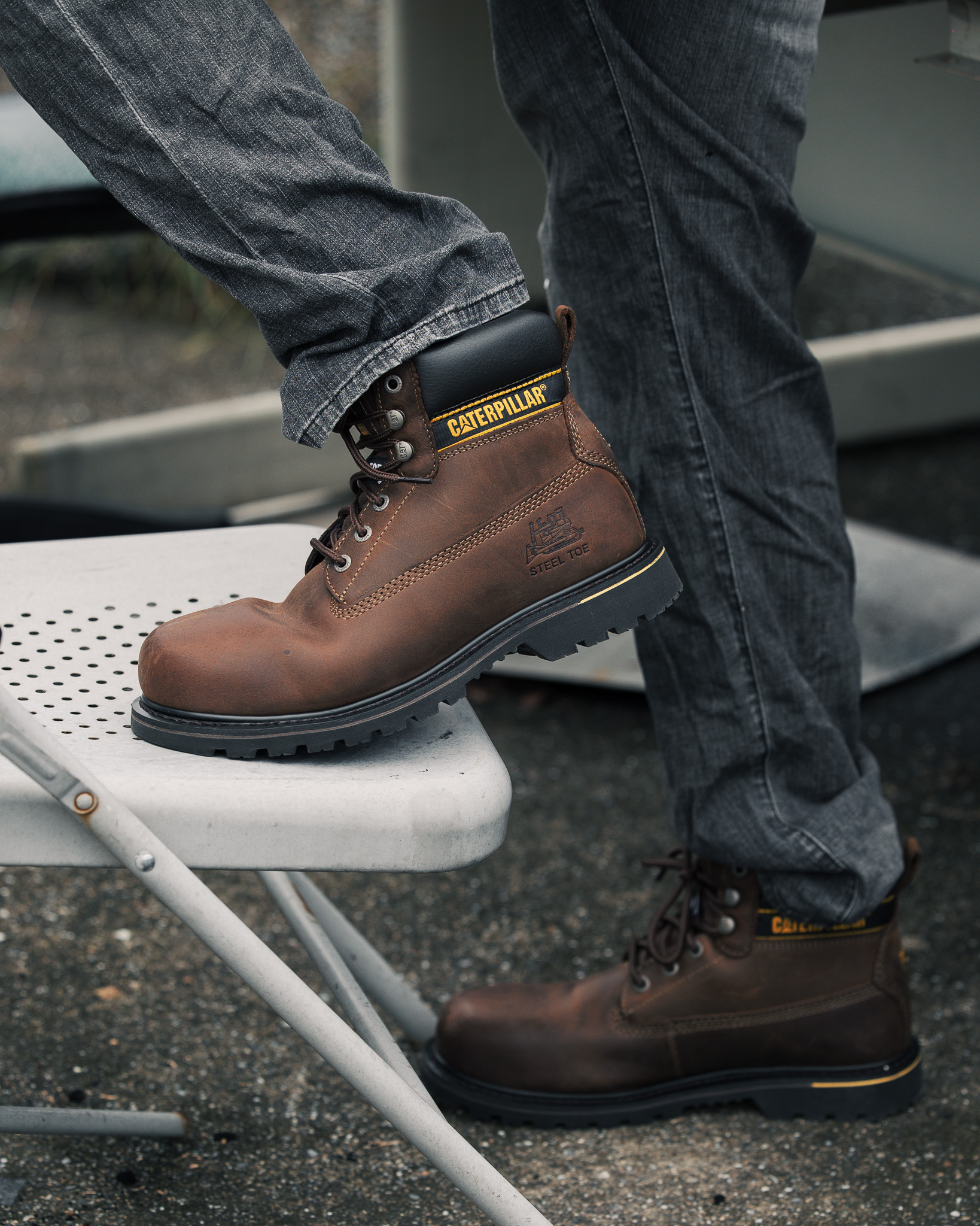 Cat Footwear Holton SB E Fo HRO SRC - Chaussures De Travail Homme Robustes Et Confortables