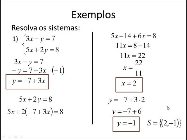 Professor - Aula#62 Matemática Sumário: Sistema de equação. Um sistema ...