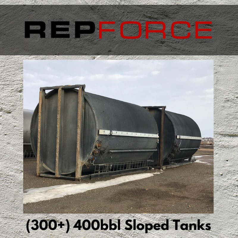 For Sale:: (300+) 400bbl Sloped... - Repforce Equipment