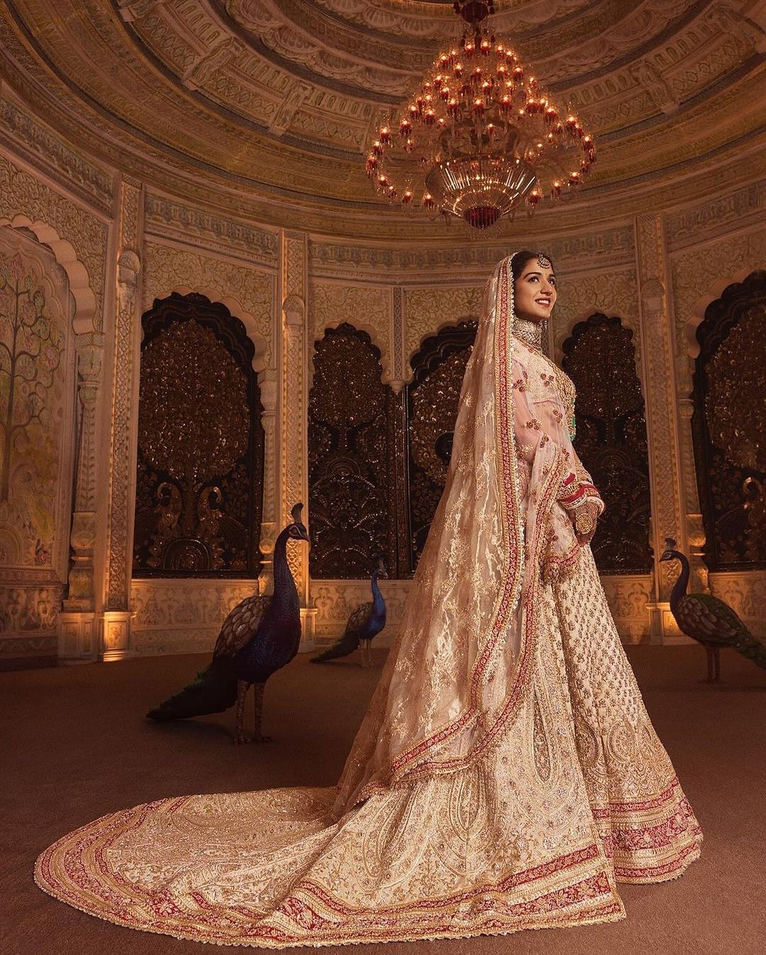 most expensive wedding dress lehenga crafted for the world's wedding $12 million dollar diamond wedding dress Cocktail Dresses For Mature Swatch:#598c58 Color:Blush Black