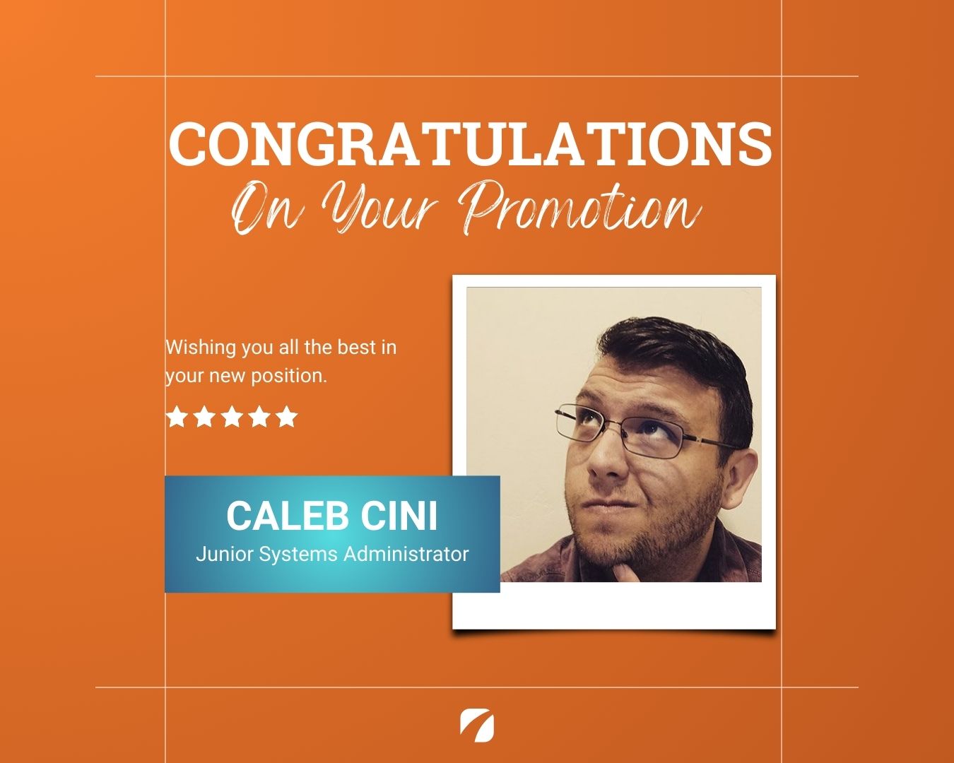 Etna - 🎉 Big congratulations to Caleb C. Cini on his promotion to ...