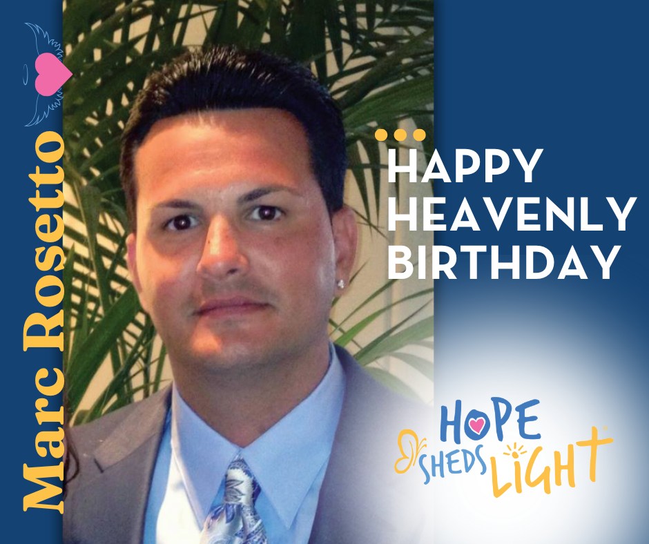 Today, we honor and remember Marc... - HOPE Sheds Light | Facebook