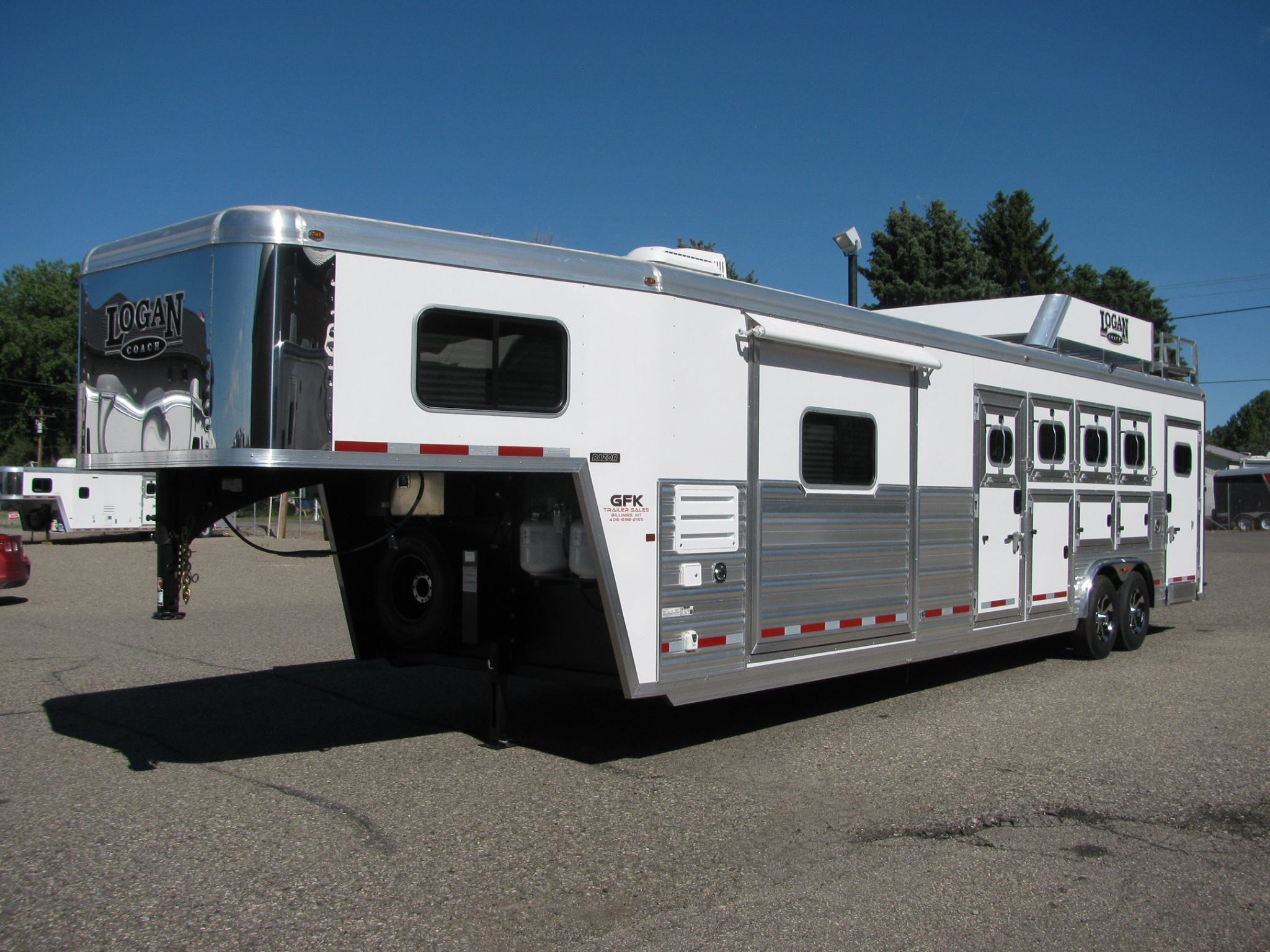 New Logan 812 Razor 4 horse Slide out... - GFK Trailer Sales | Facebook