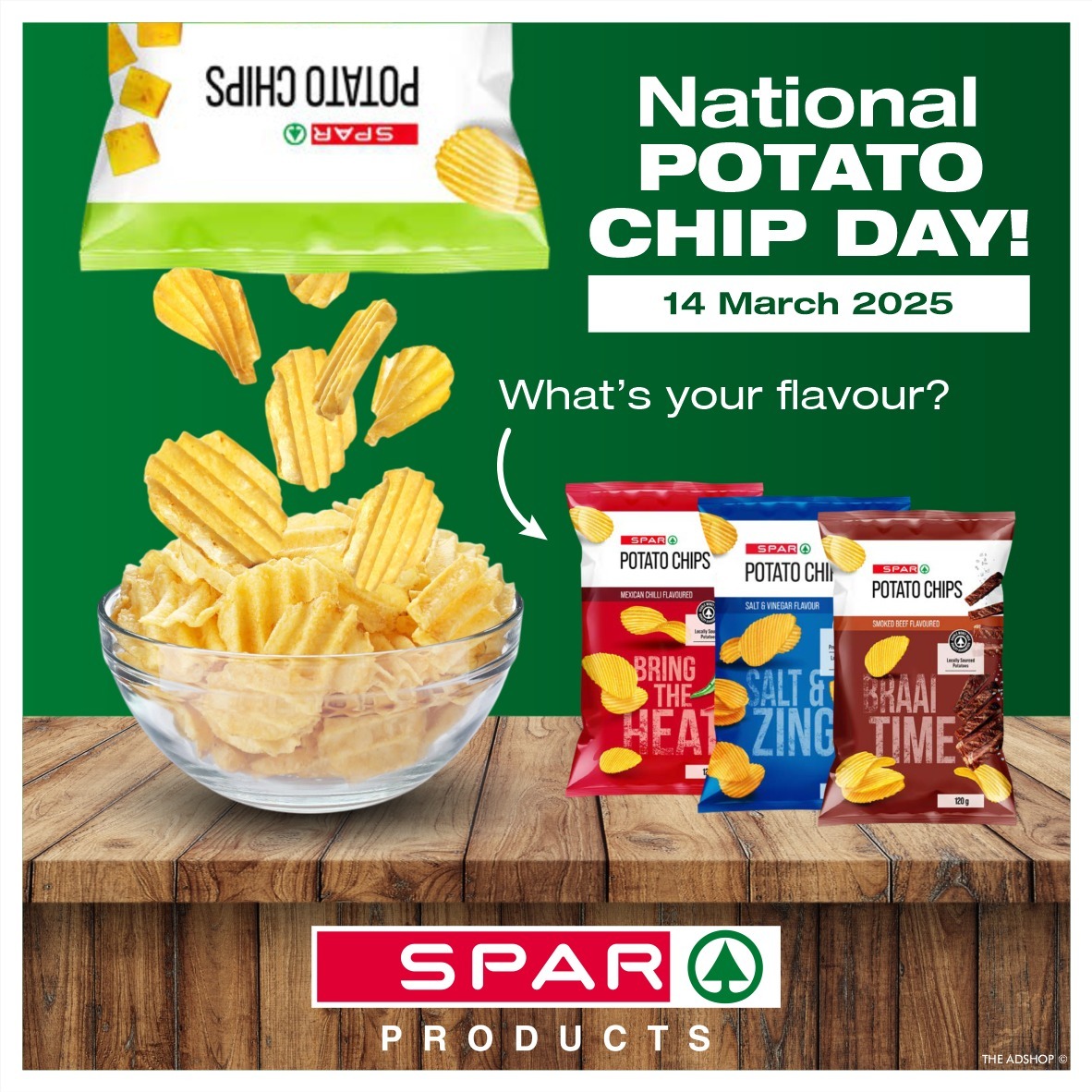 SPAR Springbok - 🥔 Celebrate national potato chip day with...