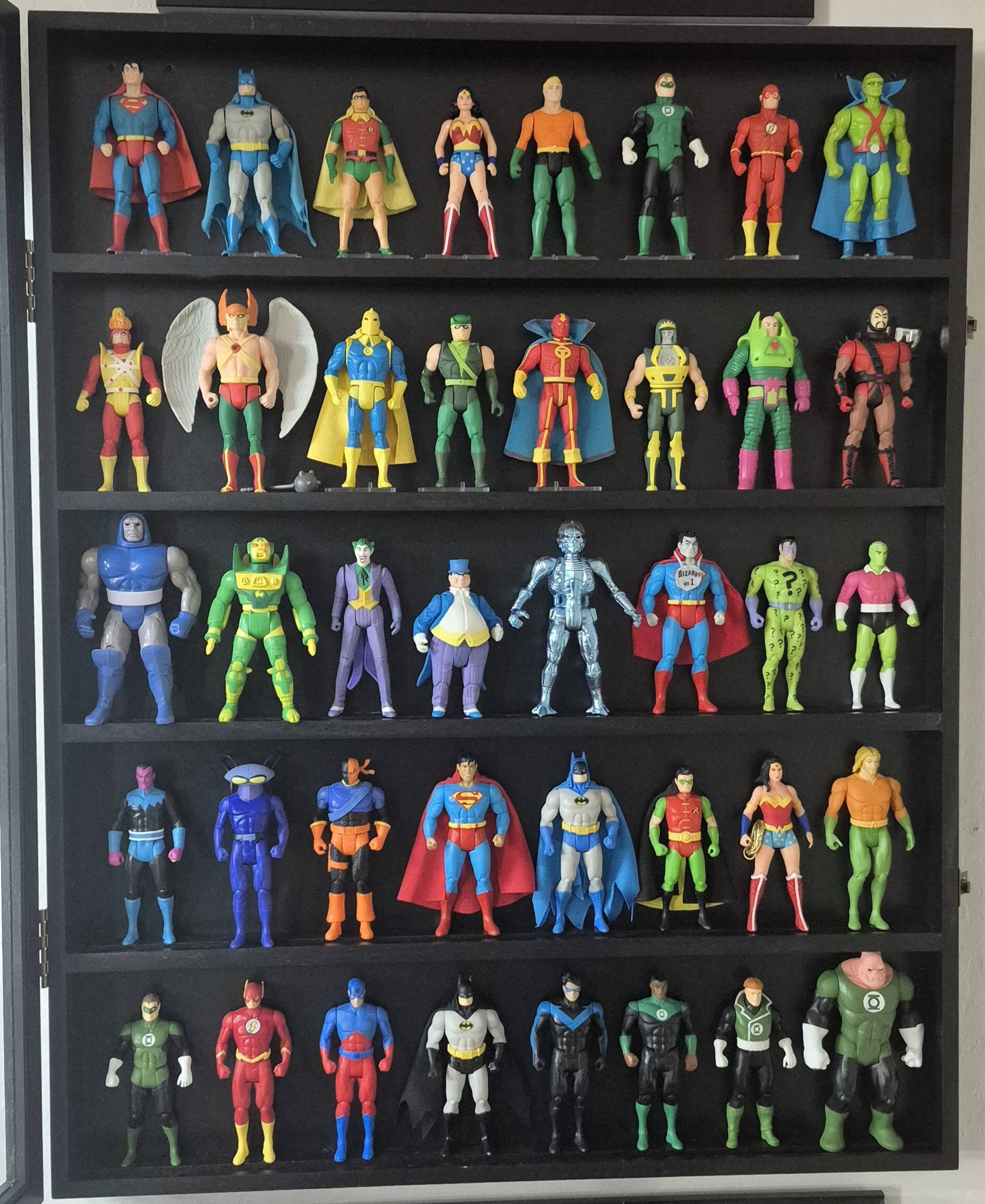 Kenner and McFarlane Super Powers figures display case