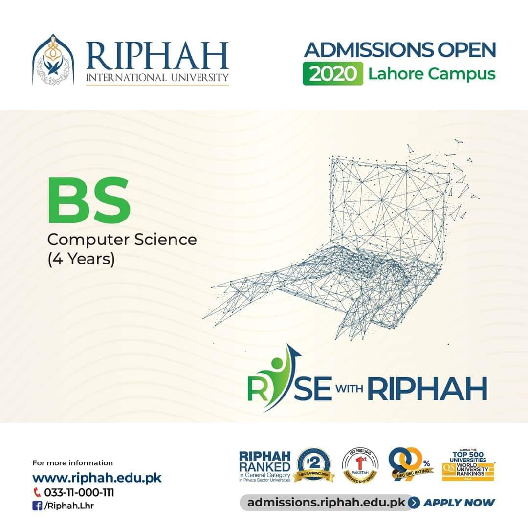 Admissions Open in Riphah... - Riphah Media Cell | Facebook