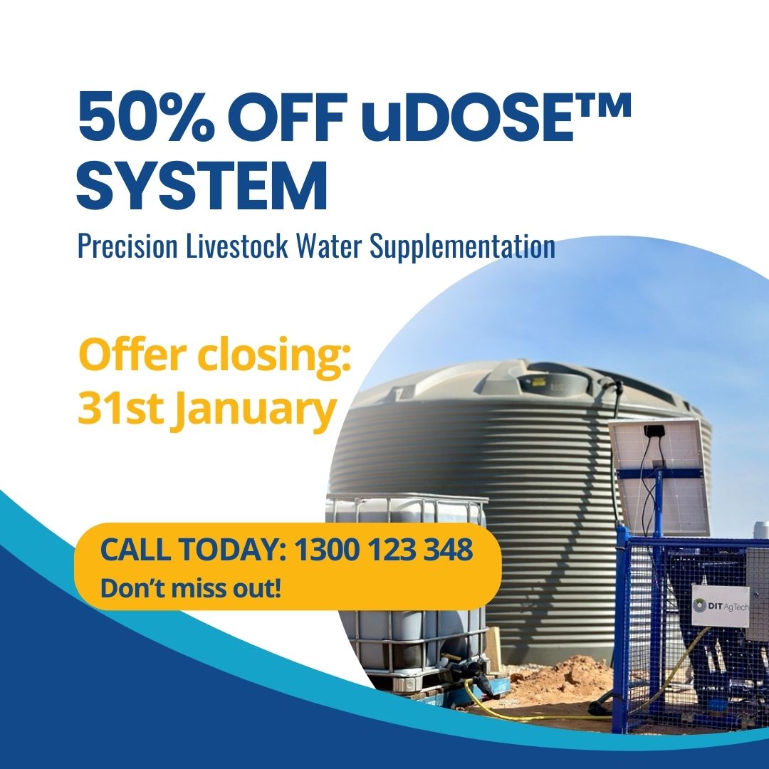 DIT AgTech - Time’s running out – 50% OFF uDOSE™ systems... | Facebook
