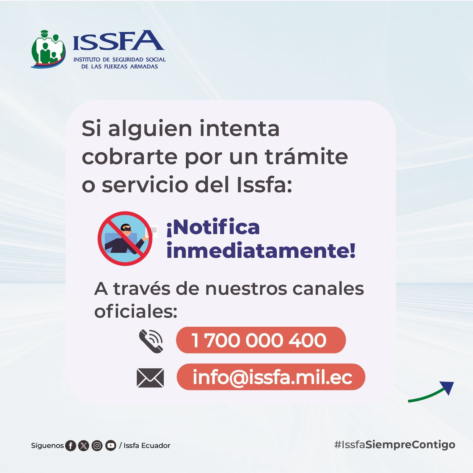 Issfa Ecuador - Gracias a la renovación del convenio Issfa - La ...