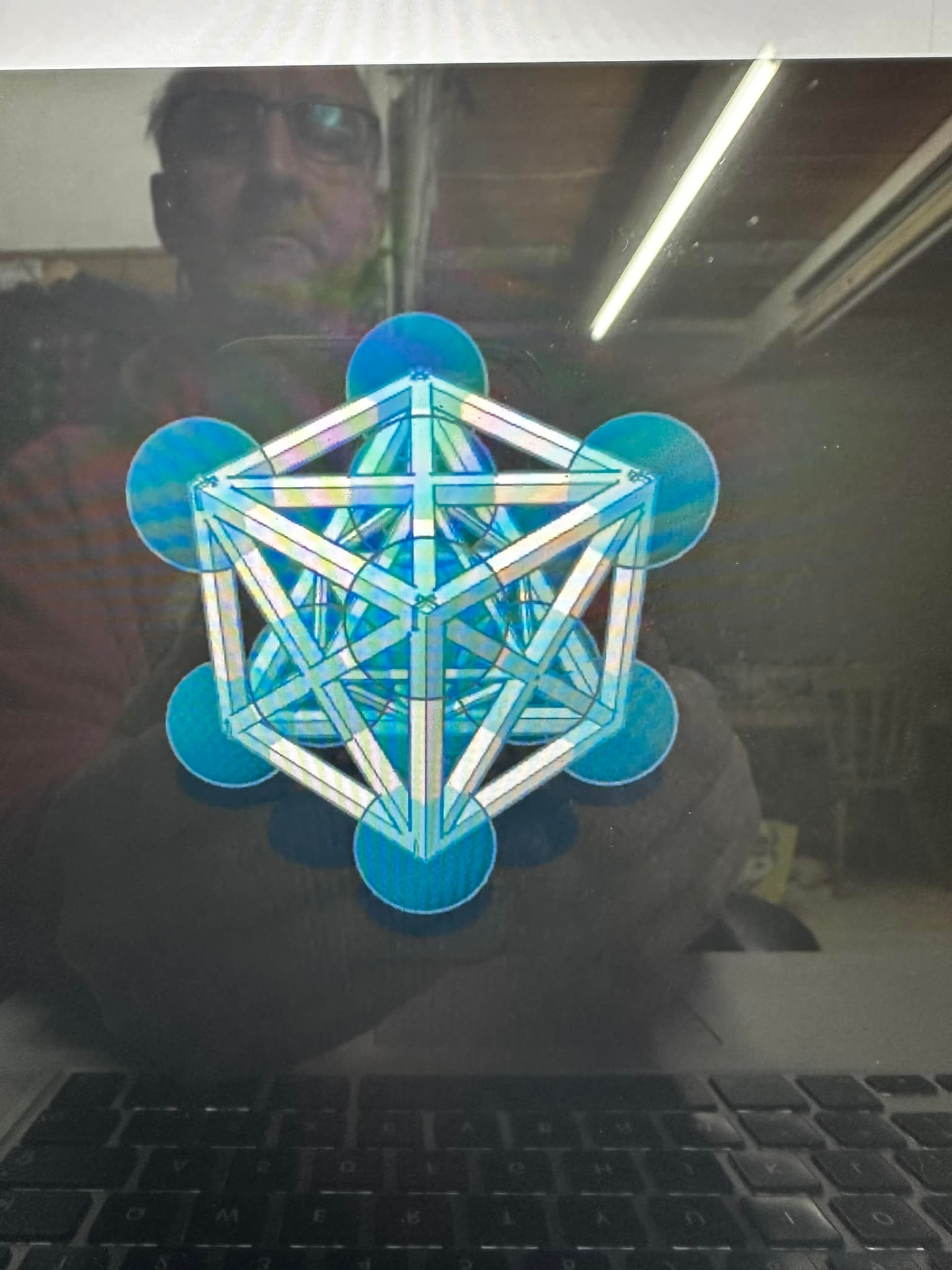 First looks at my new 3d Metatron's cube.. work in progress Plus