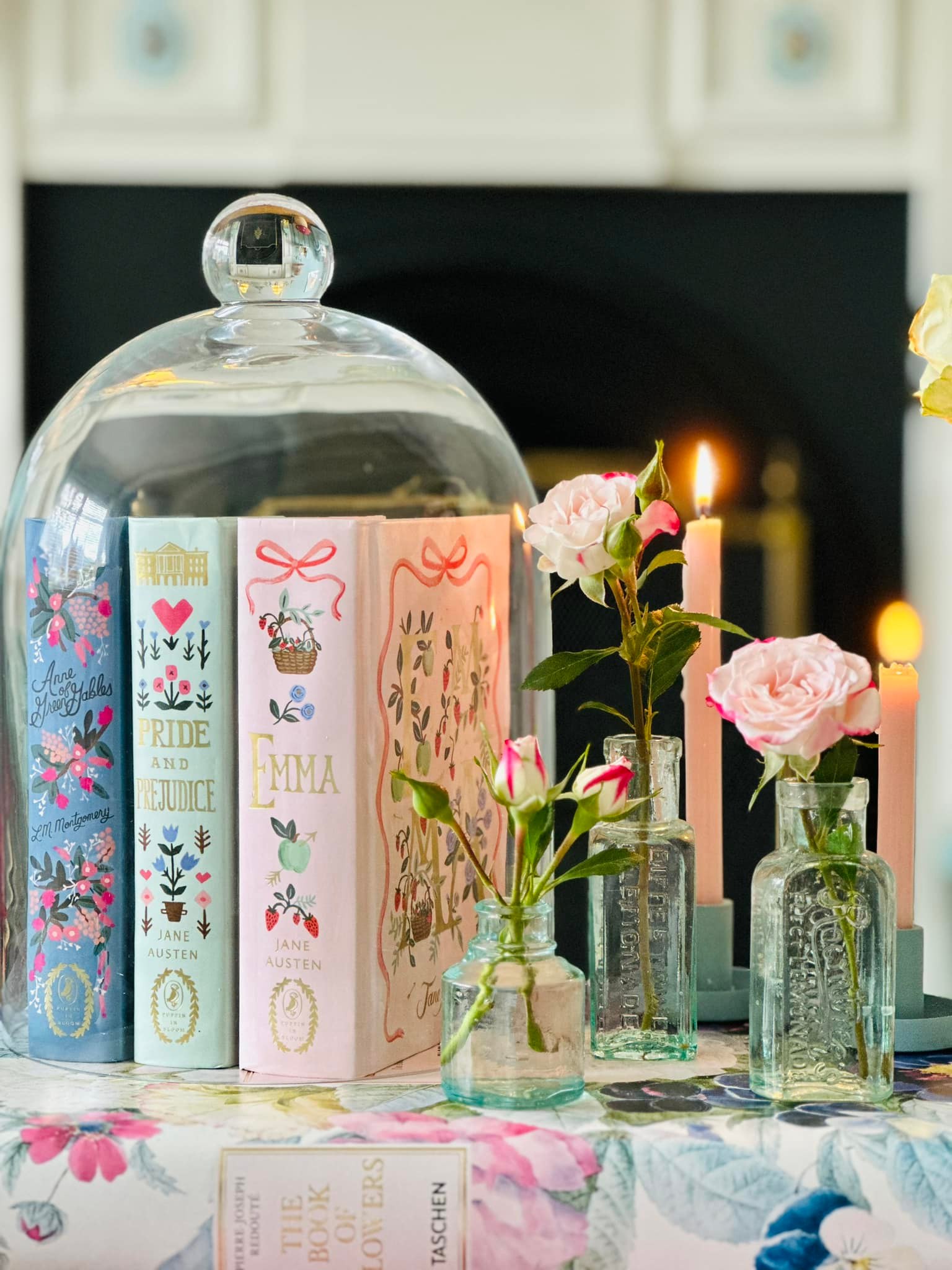 Vintage aqua glass bottles & old ink bottles are my favourite
