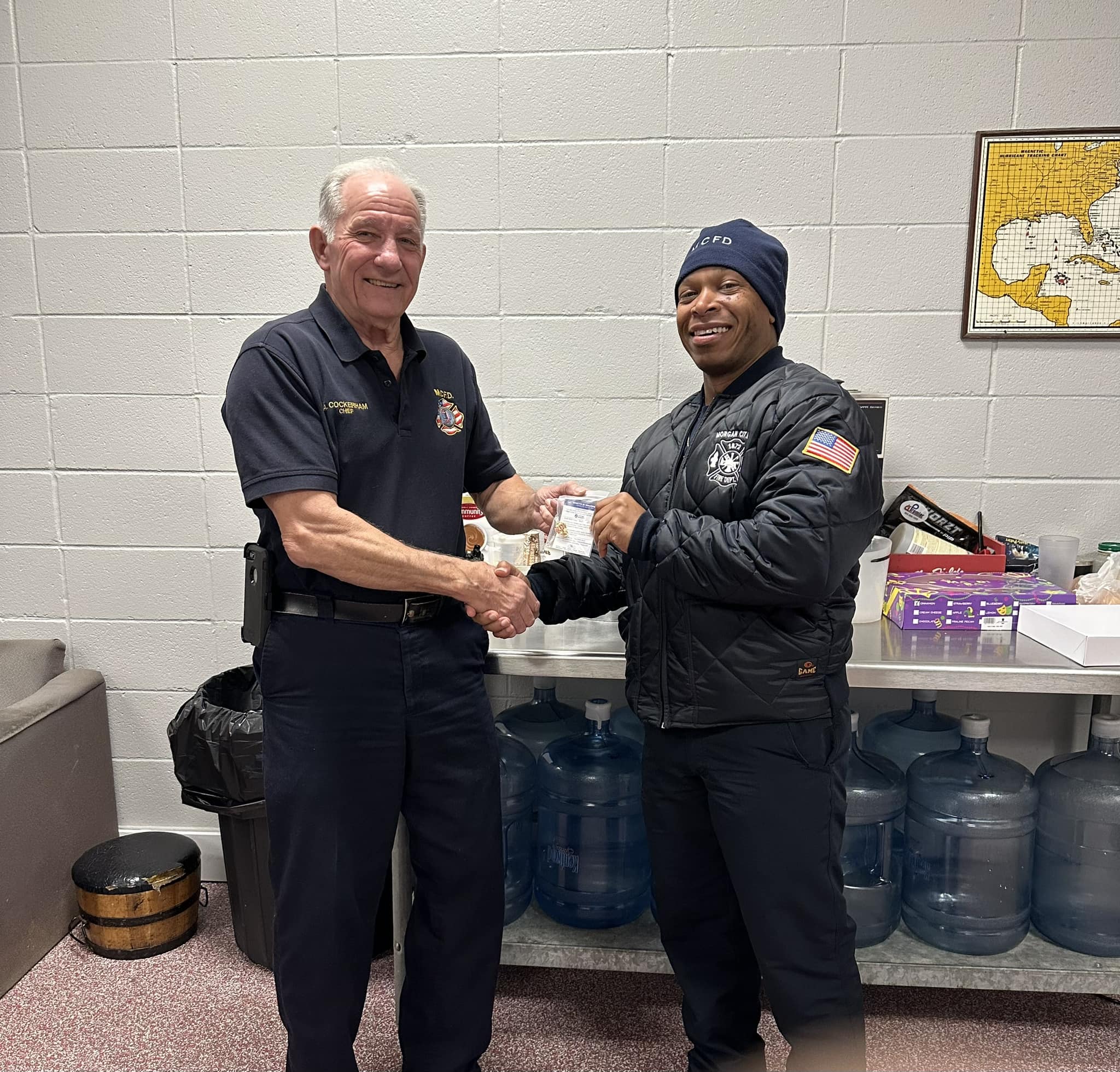 Morgan - Today Chief Alvin Cockerham presented a 20 Year Service Pin to ...