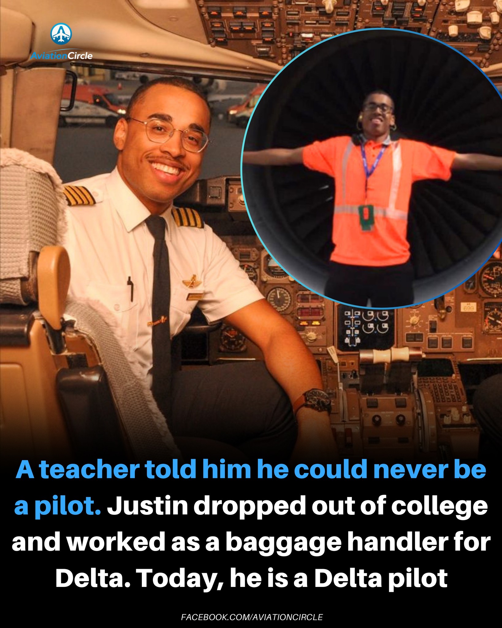 Justin Mutawassim was 5 years old on his very first flight when