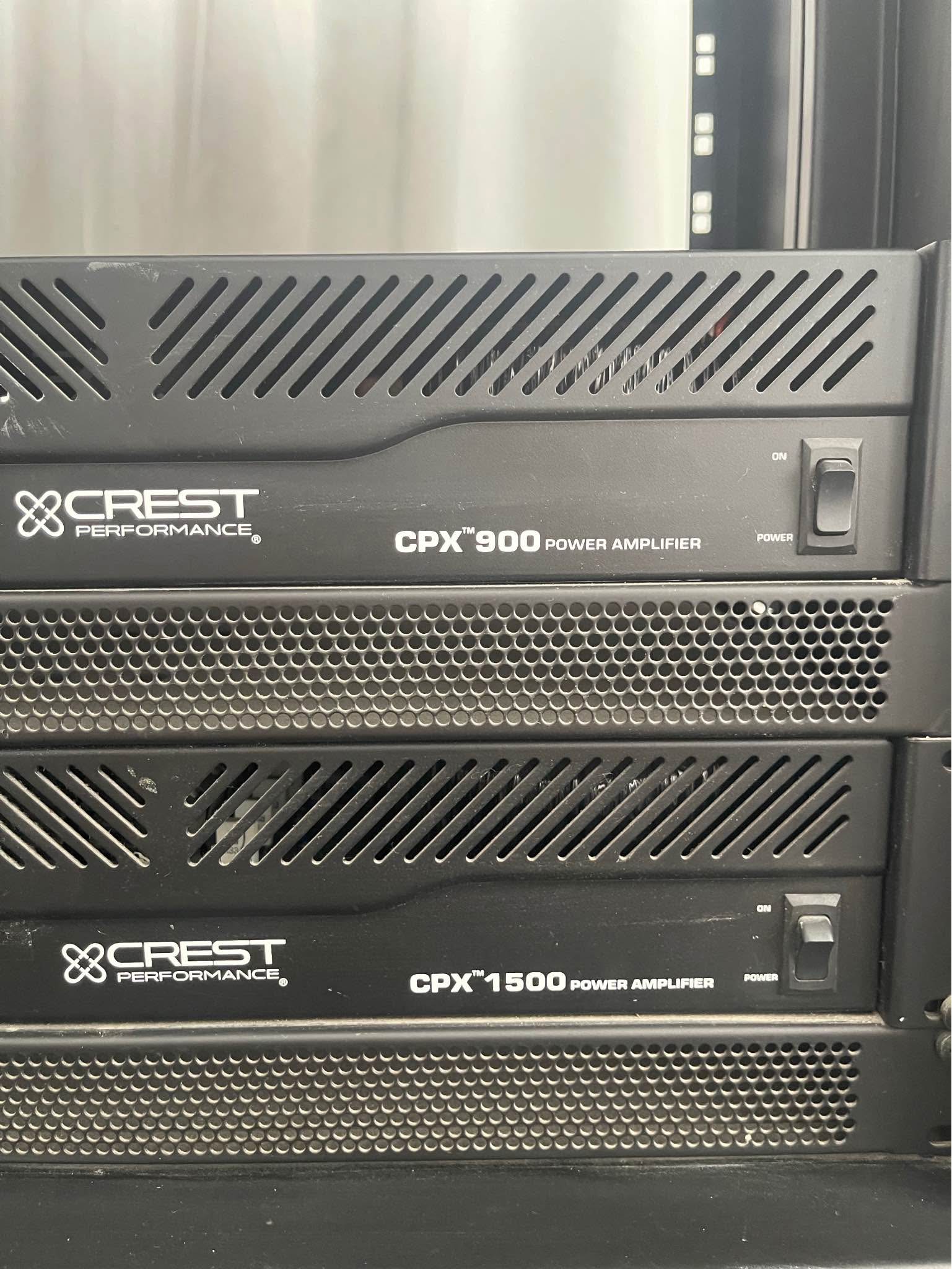 Crest Performance CPX 900 & CPX 1500 power amplifiers with PROEL Rack ...